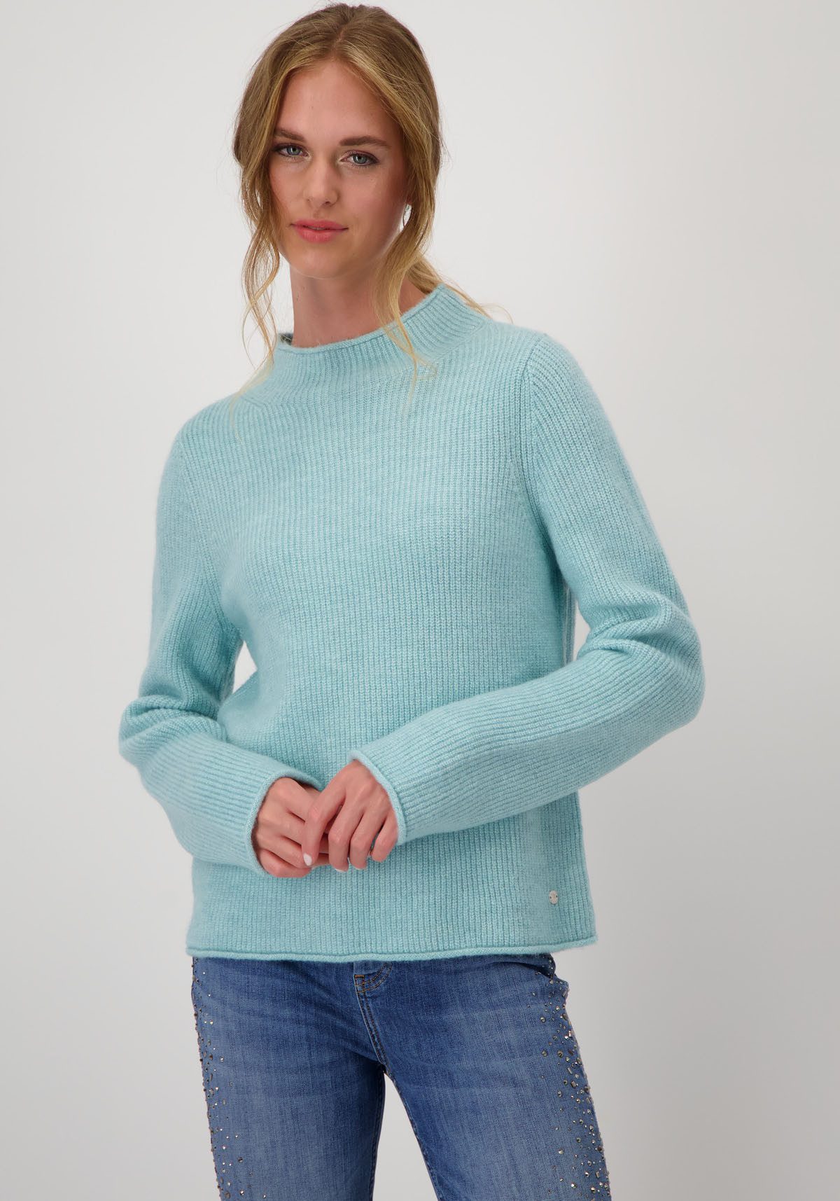 Monari Gebreide trui Pullover fluffy in zachte kwaliteit