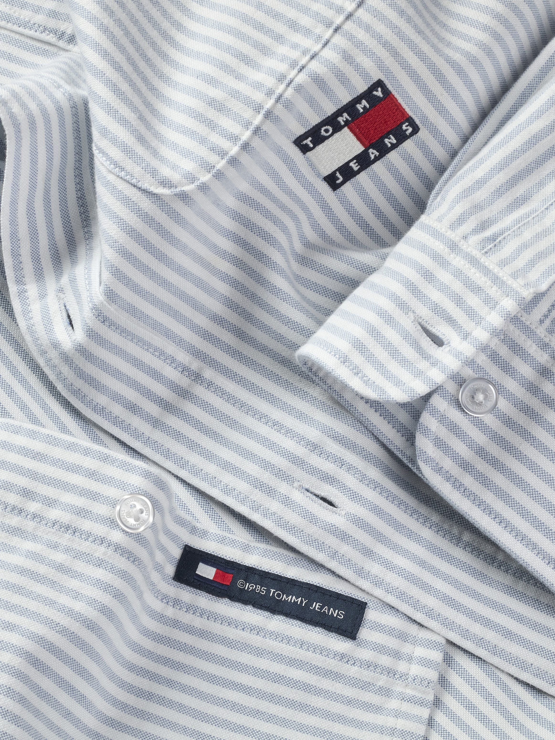 TOMMY JEANS Overhemd met lange mouwen TJM STRIPE OXFORD SHIRT EXT