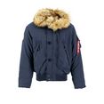 alpha industries winterjack alpha industries men - cold weather jackets polar jacket sv blauw