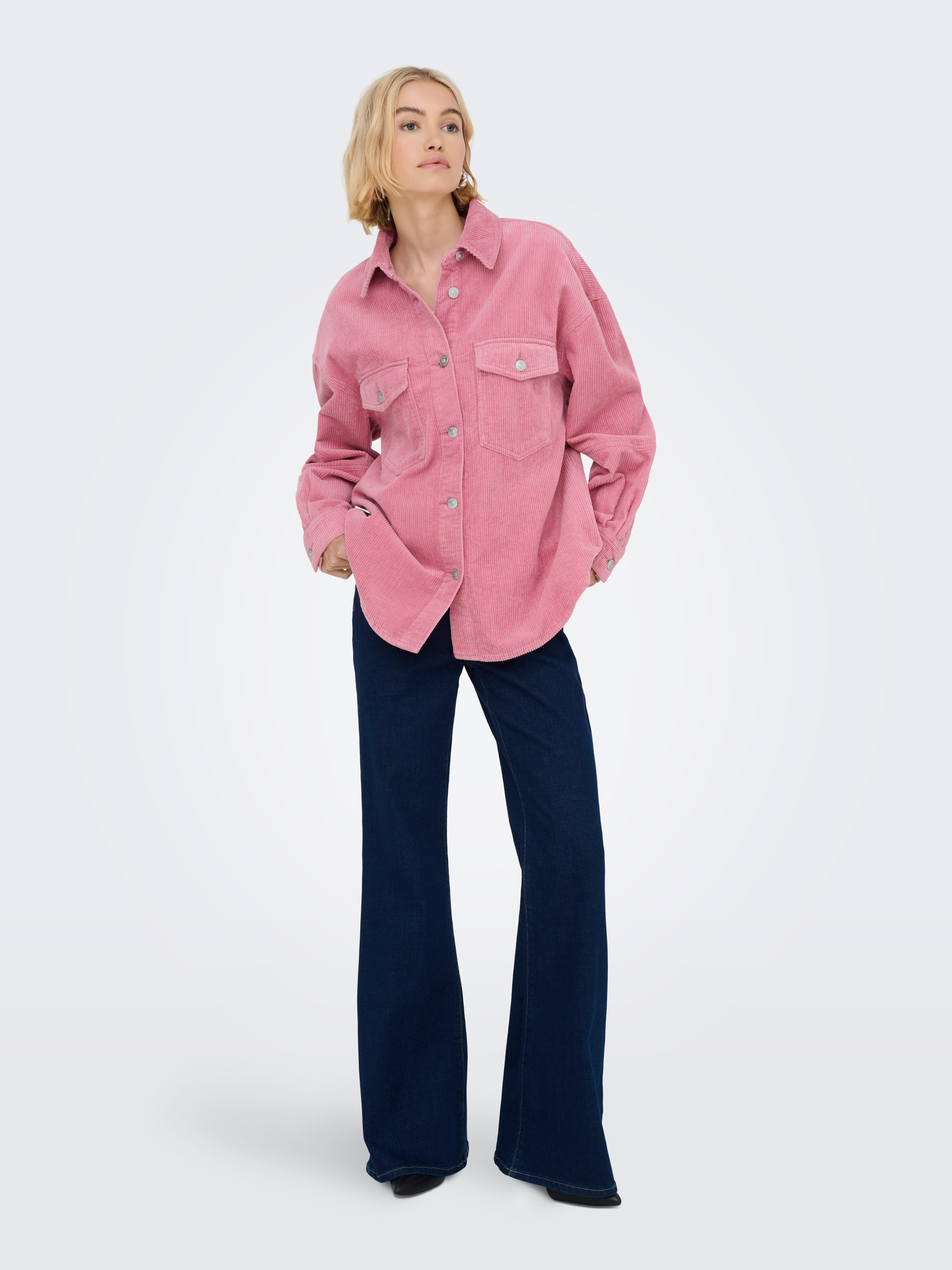 Only Overhemdblouse ONLTIGGY L/S CORD SHACKET PNT