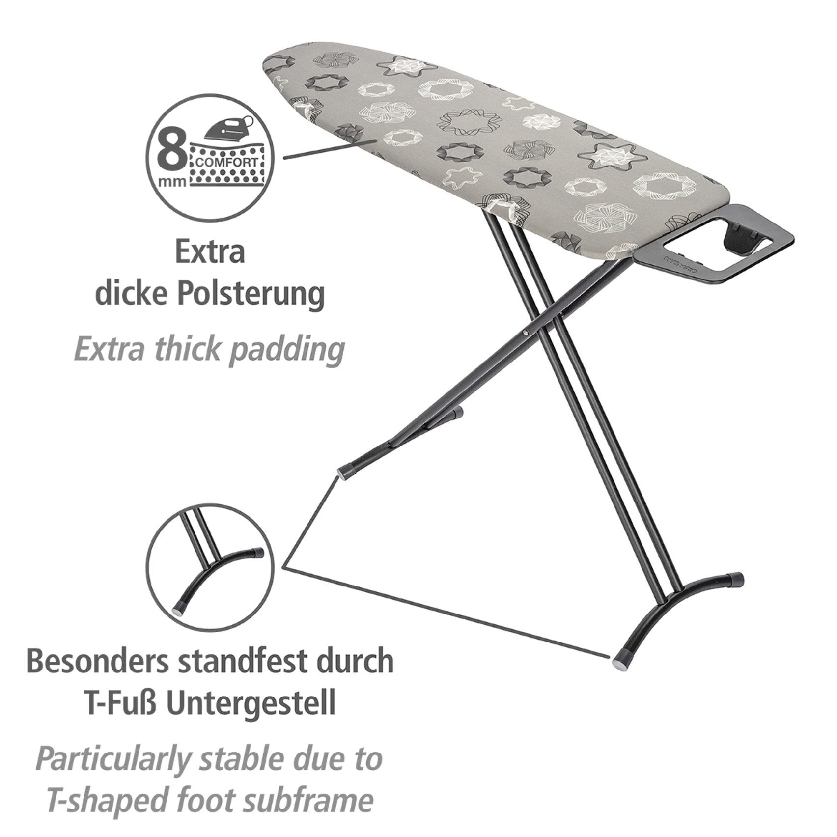 WENKO Strijkplank Model Classic Black