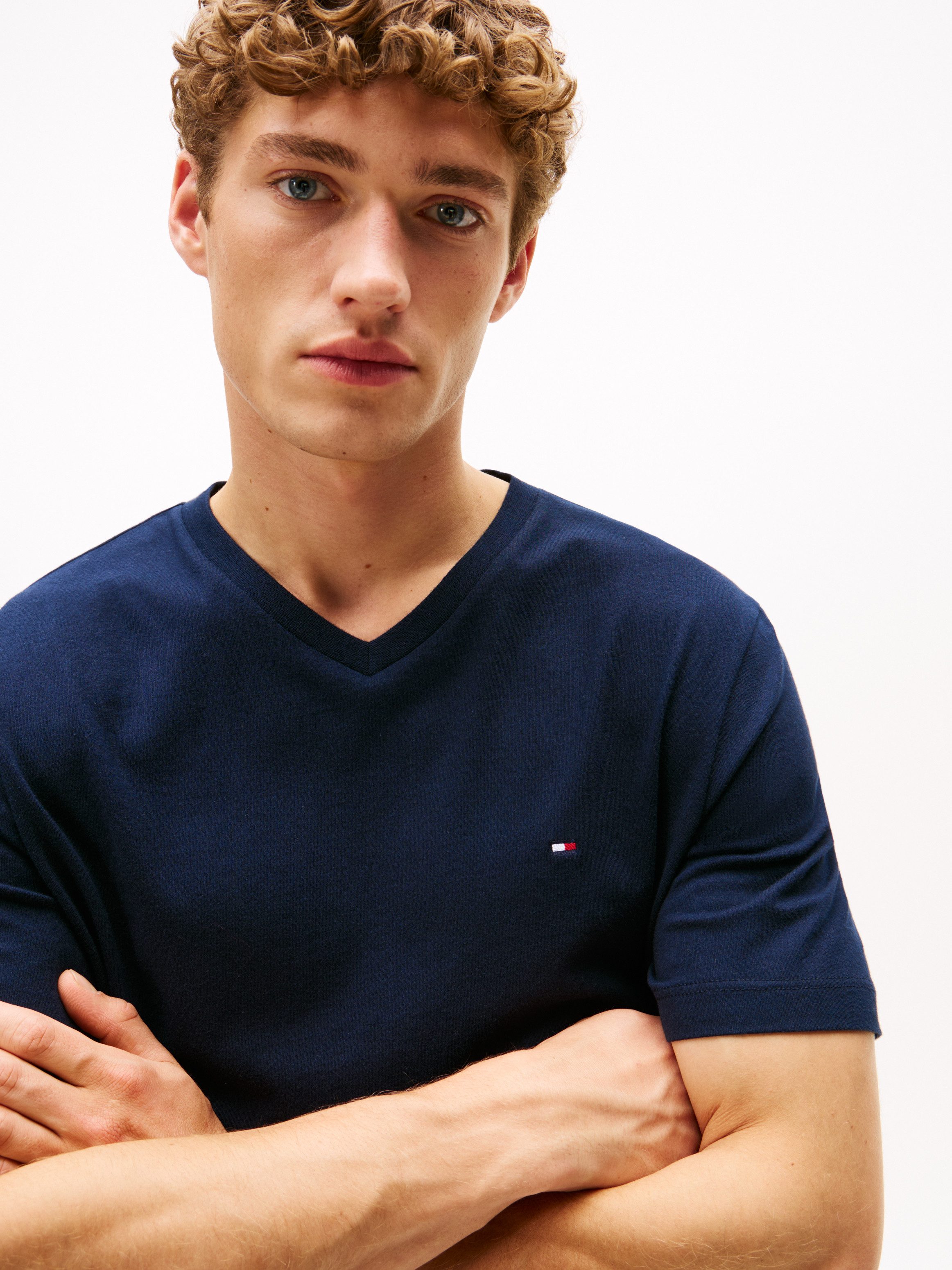 Tommy Hilfiger Shirt met V-hals ESSENTIAL V-NECK TEE