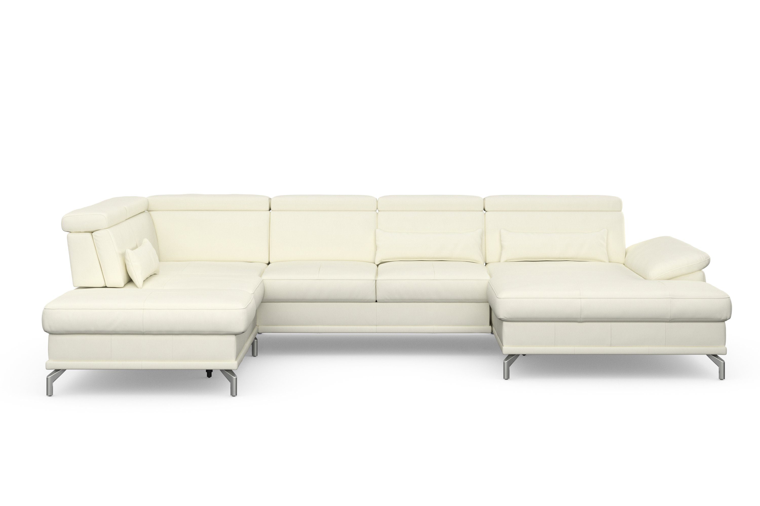 sit&more Zithoek Cabrio U-vorm, met zitdiepteverstelling, arm- en hoofdsteunverstelling