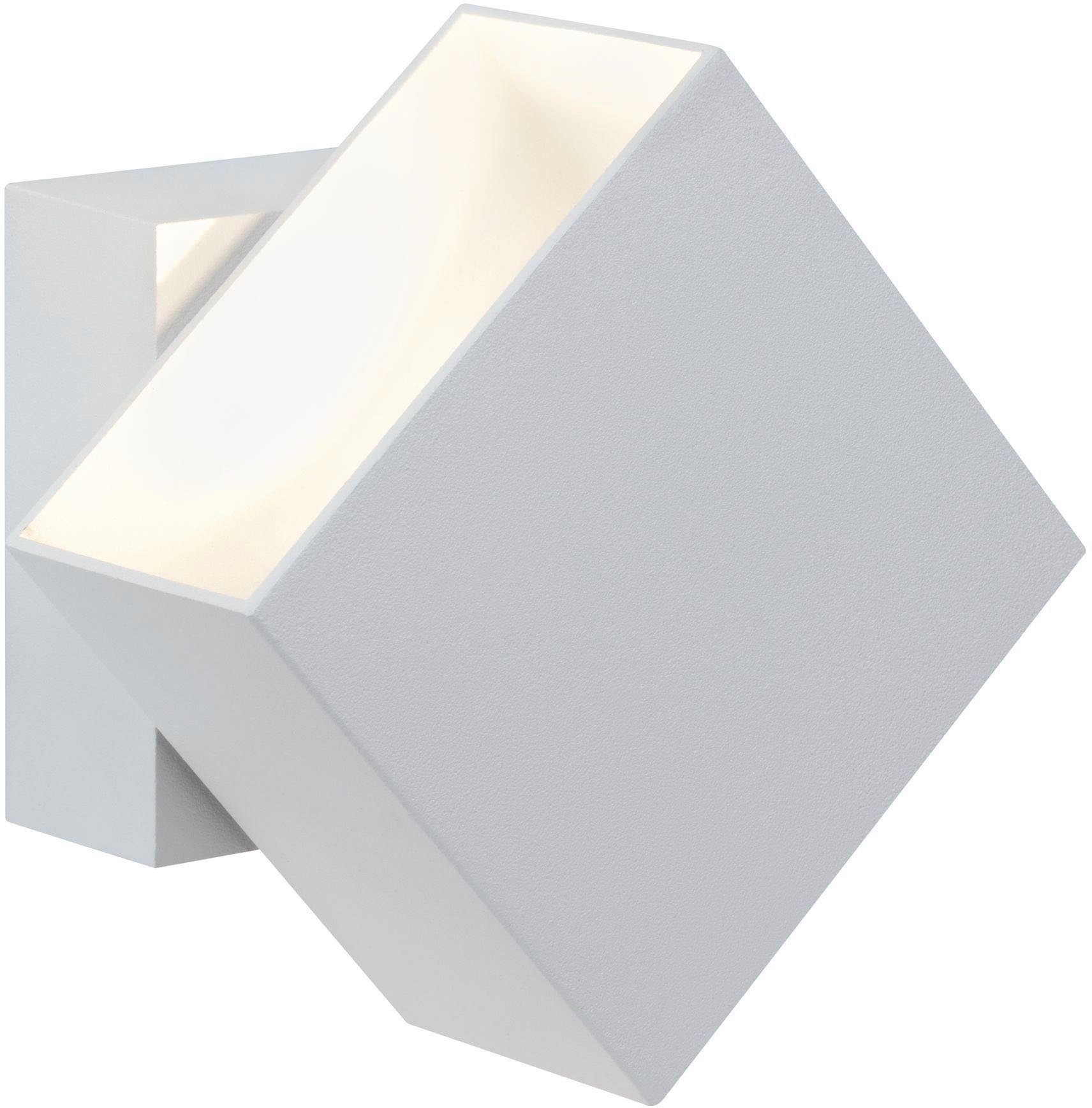 Paulmann Led-wandlamp voor buiten Buiten 230V Cybo LED 2x3,5W 230V IP65 vierkant 100x100mm Grijs Aluminium (1 stuk)