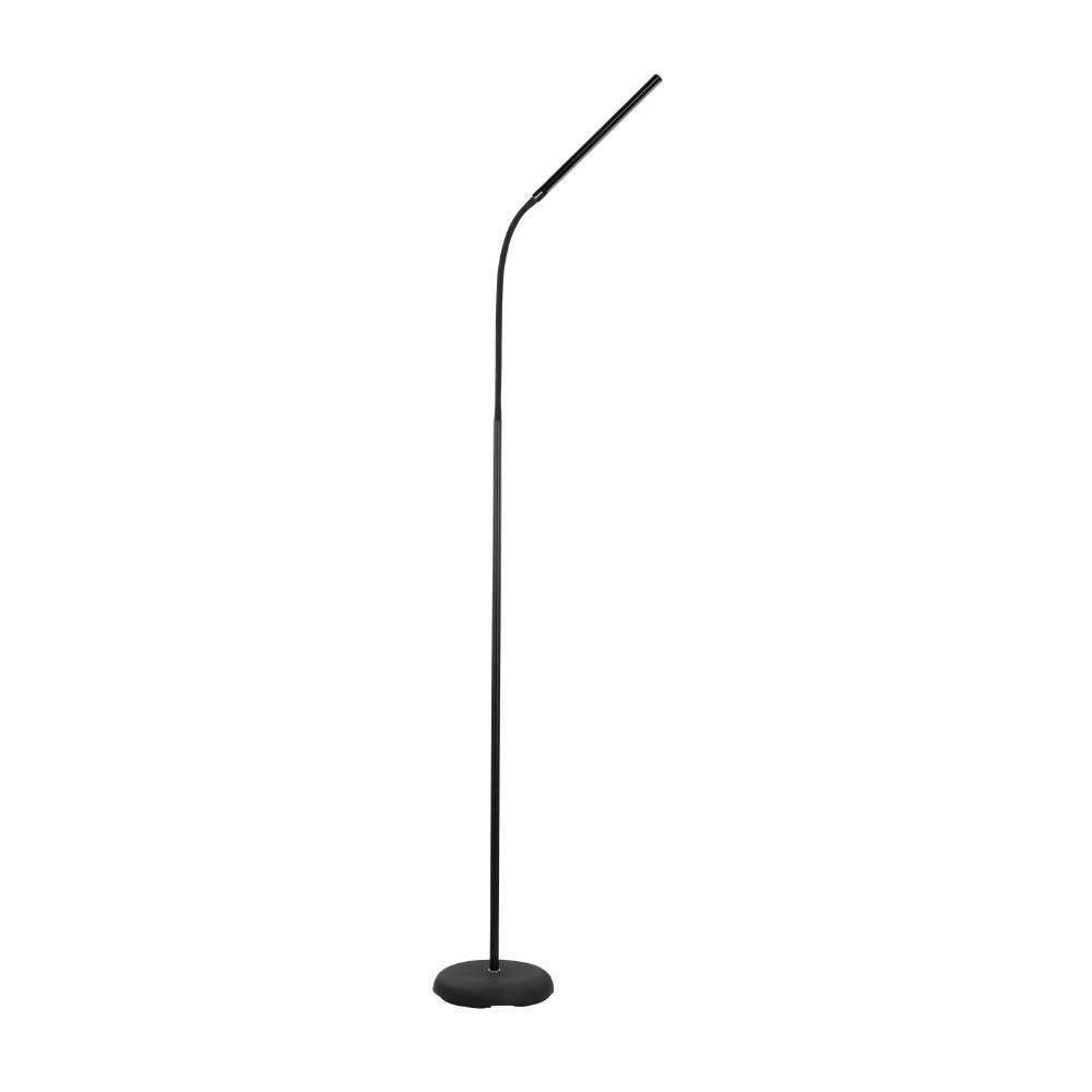 EGLO Staande lamp LAROA LED vloerlamp, wit, touchsensor, 4-staps dimmen, modern Staande lamp, touch, dimbaar, staande lamp, staande lamp, led-bureaulamp