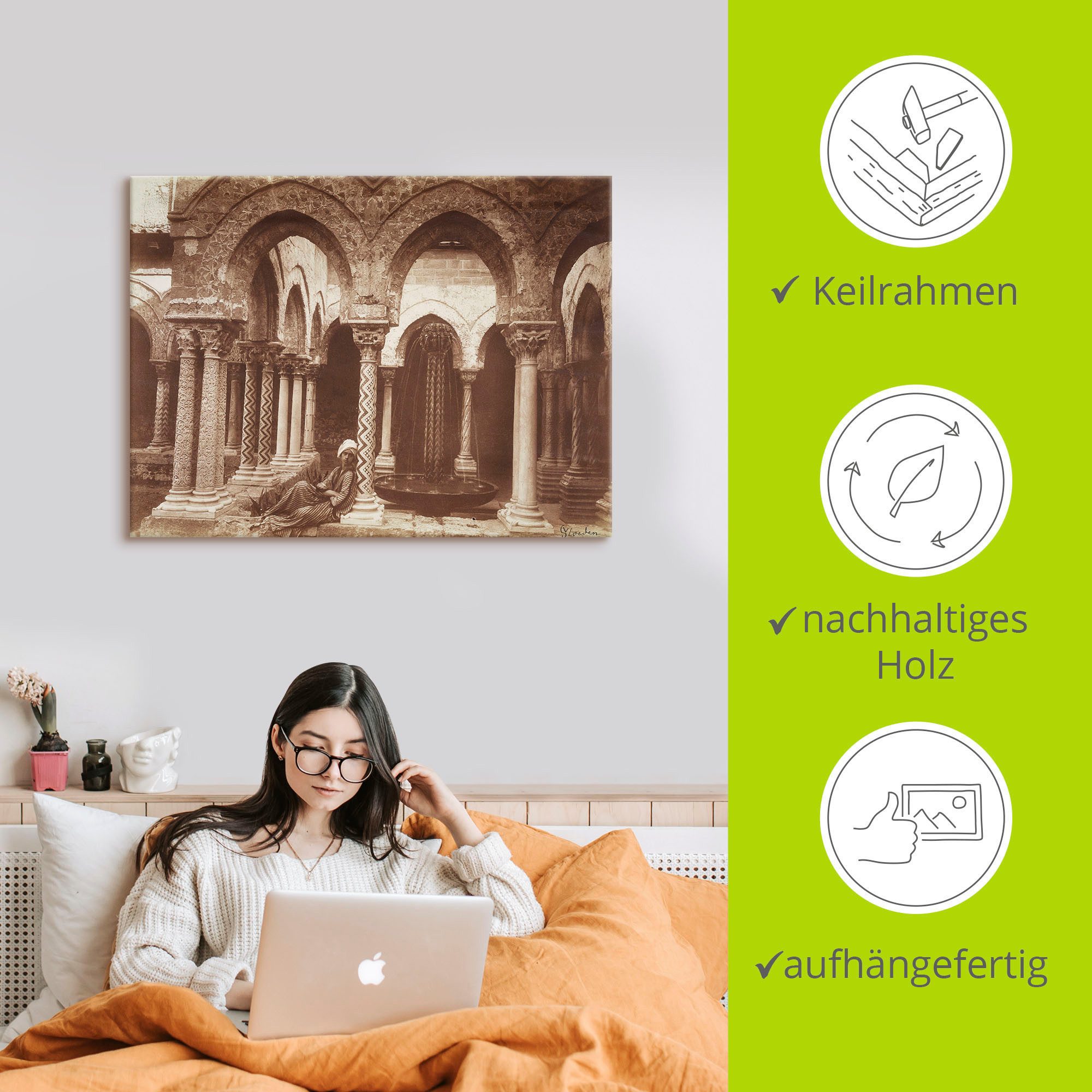 Artland Artprint Jongeling in Arabische dracht als artprint op linnen, poster, muursticker in verschillende maten