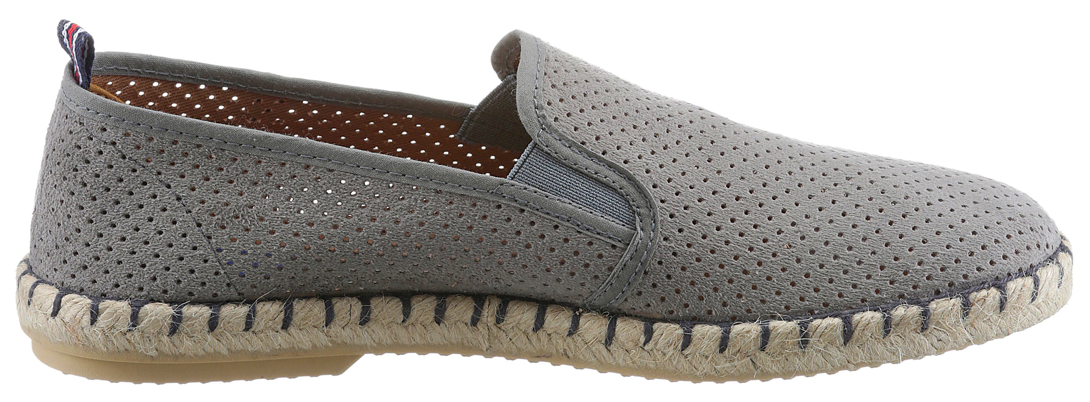 VERBENAS Espadrilles Tom Pacific , loafer, slip-on, zomerschoen, strandschoen met stretch inzetstukken