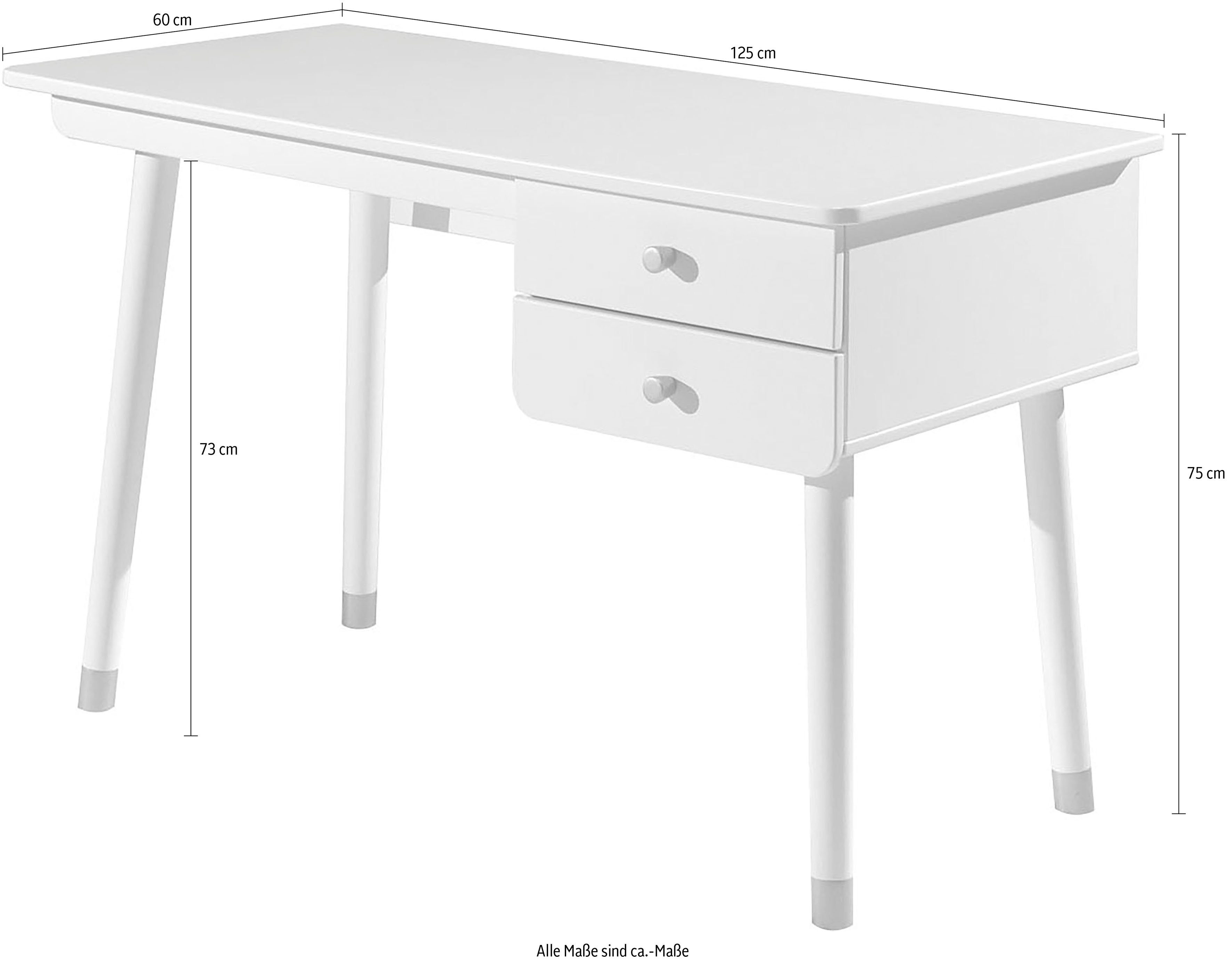 Vipack Kinderbureau BILLY Tienerbureau, bureau, mdf-oppervlak