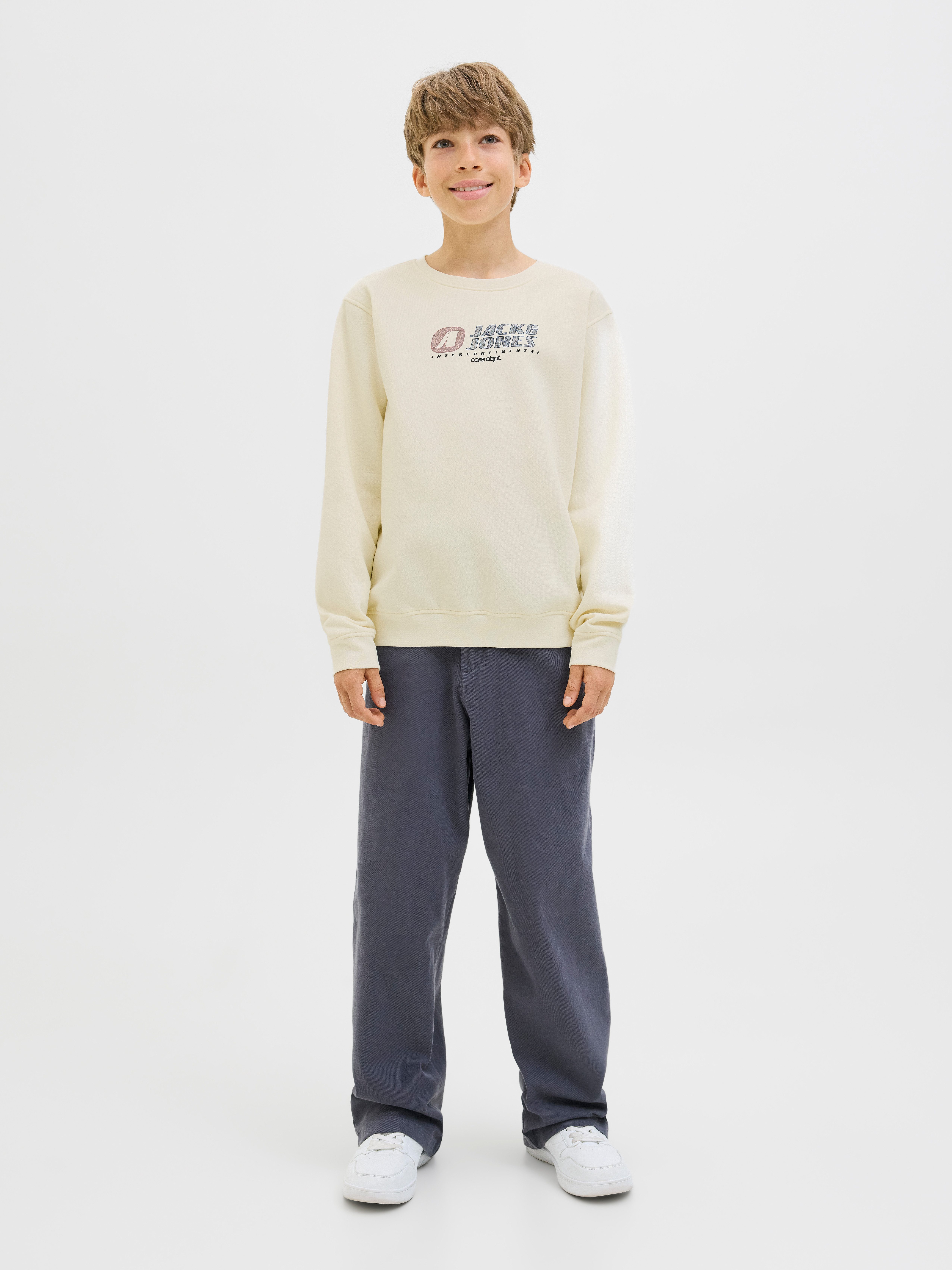 Jack & Jones Junior Sweatshirt JCOTIER PRINT SWEAT CREW NECK SN JNR