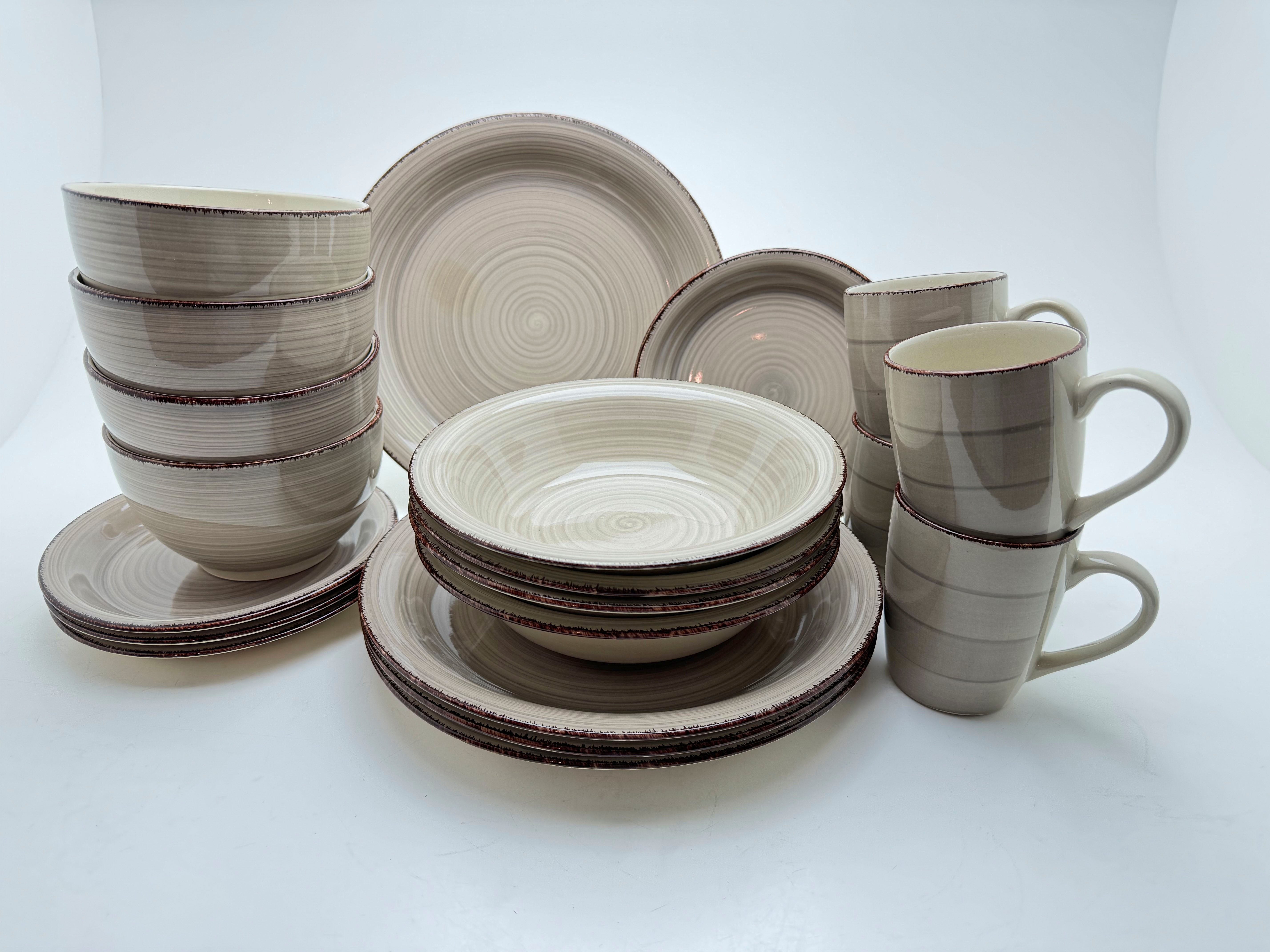 Home affaire Combi-servies Bel Tempo met spiraaldecoratie (set, 20-delig)