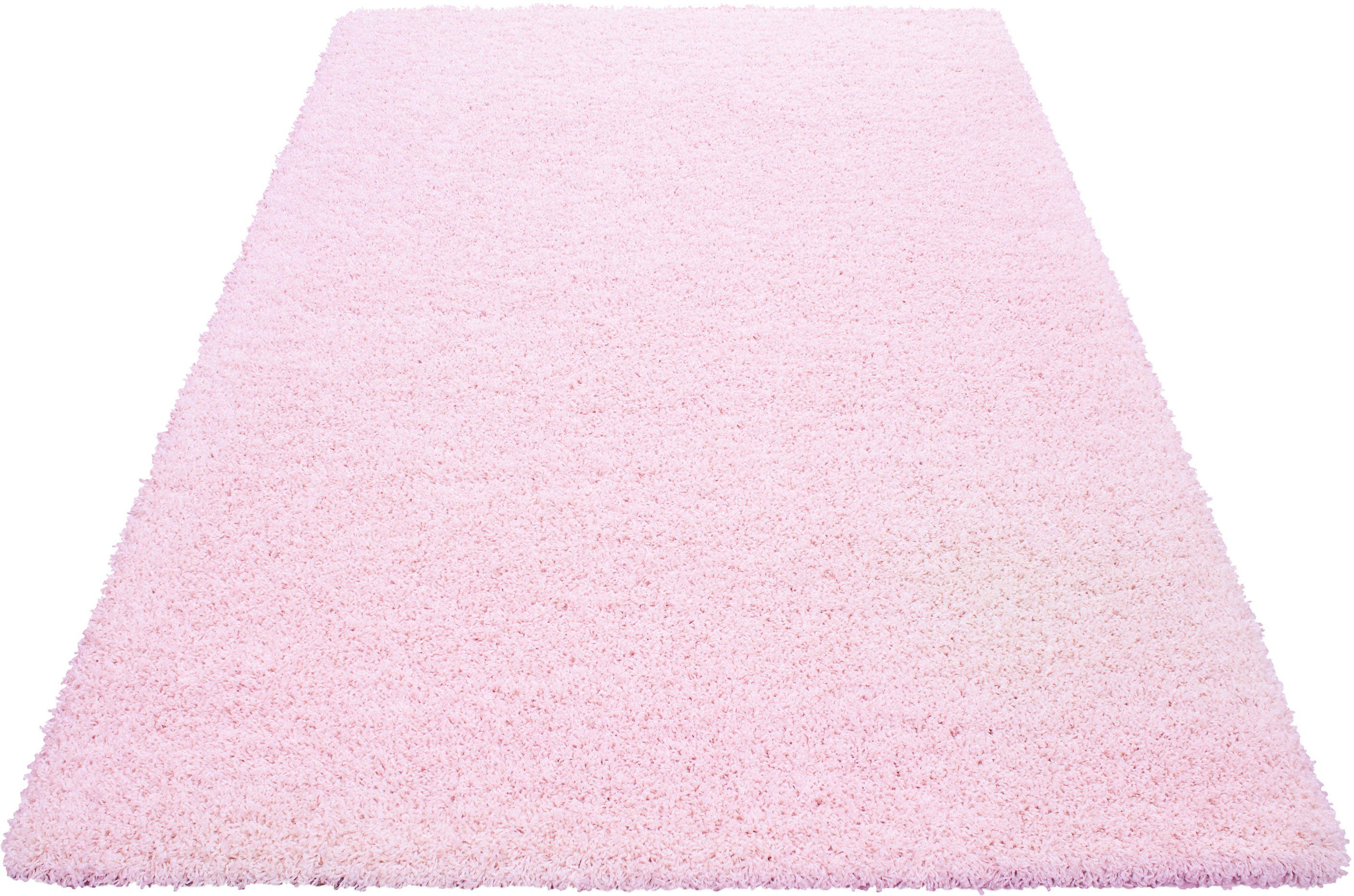 my home Hoogpolig vloerkleed Shaggy 30 Tapijt, uni kleuren, bijzonder zacht en knuffelig, klantenfavoriet