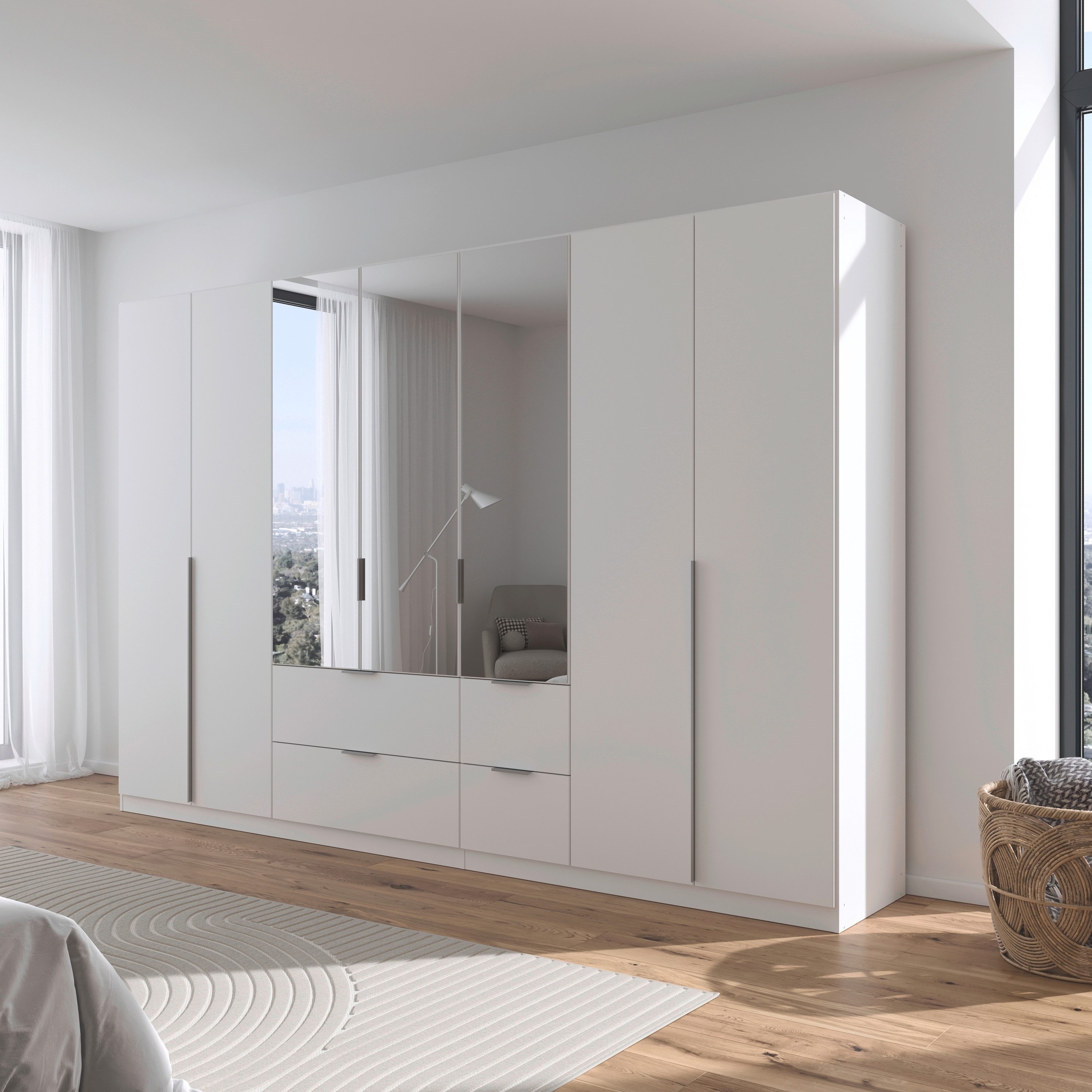 rauch Draaideurkast Kledingkast kast garderobe AGORDO met decor- of hoogglansfront