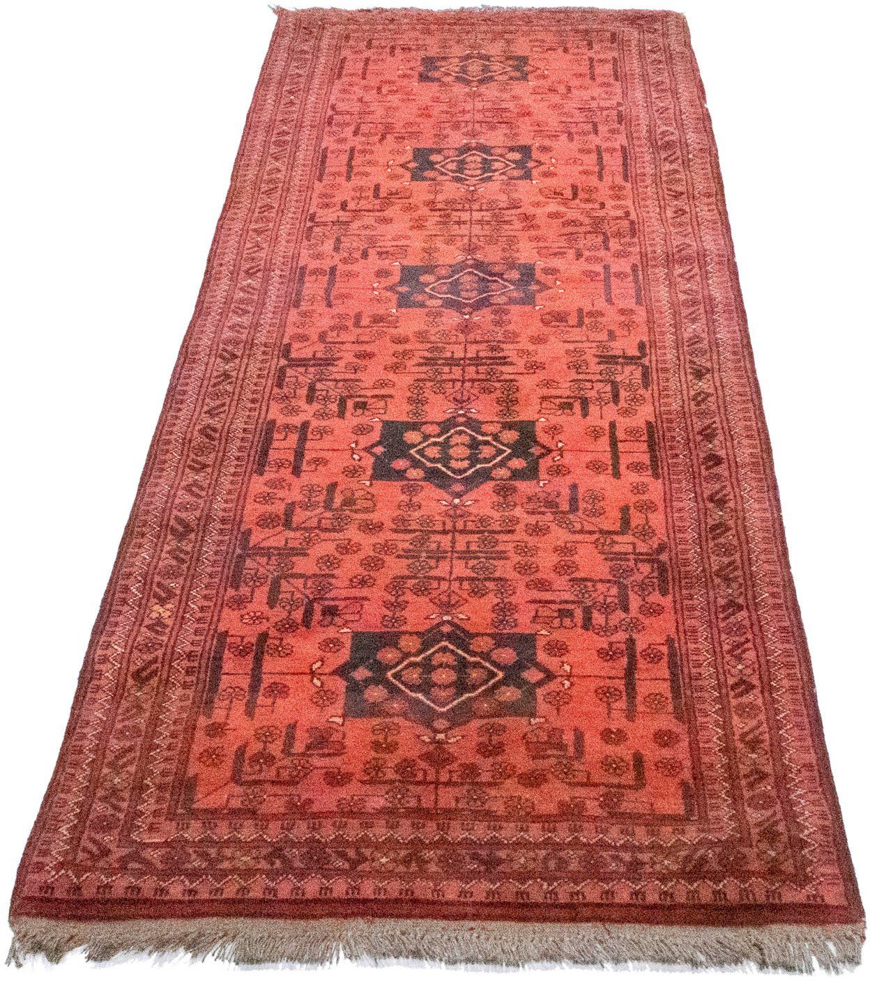 morgenland Wollen kleed Khal Mohammadi Teppich handgeknüpft rot-Läufer Khal Mohammadi - 298 x 79 cm - rot