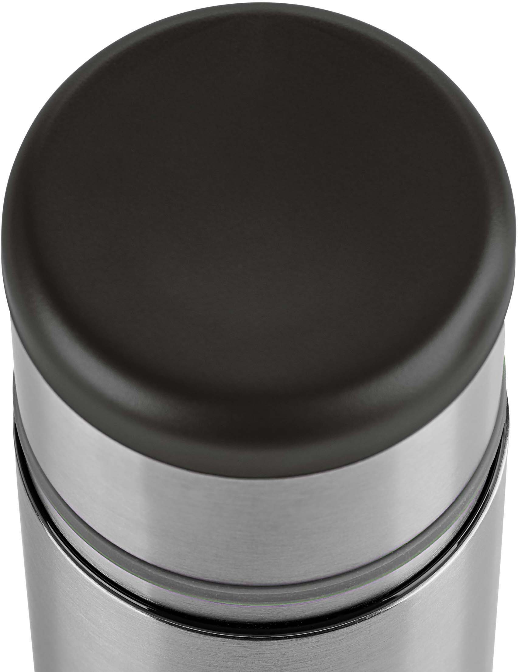 Emsa Thermosfles Mobilty Edelstaal zwart, Safe Loc-sluiting, 100% dicht, 12h heet/24h koud
