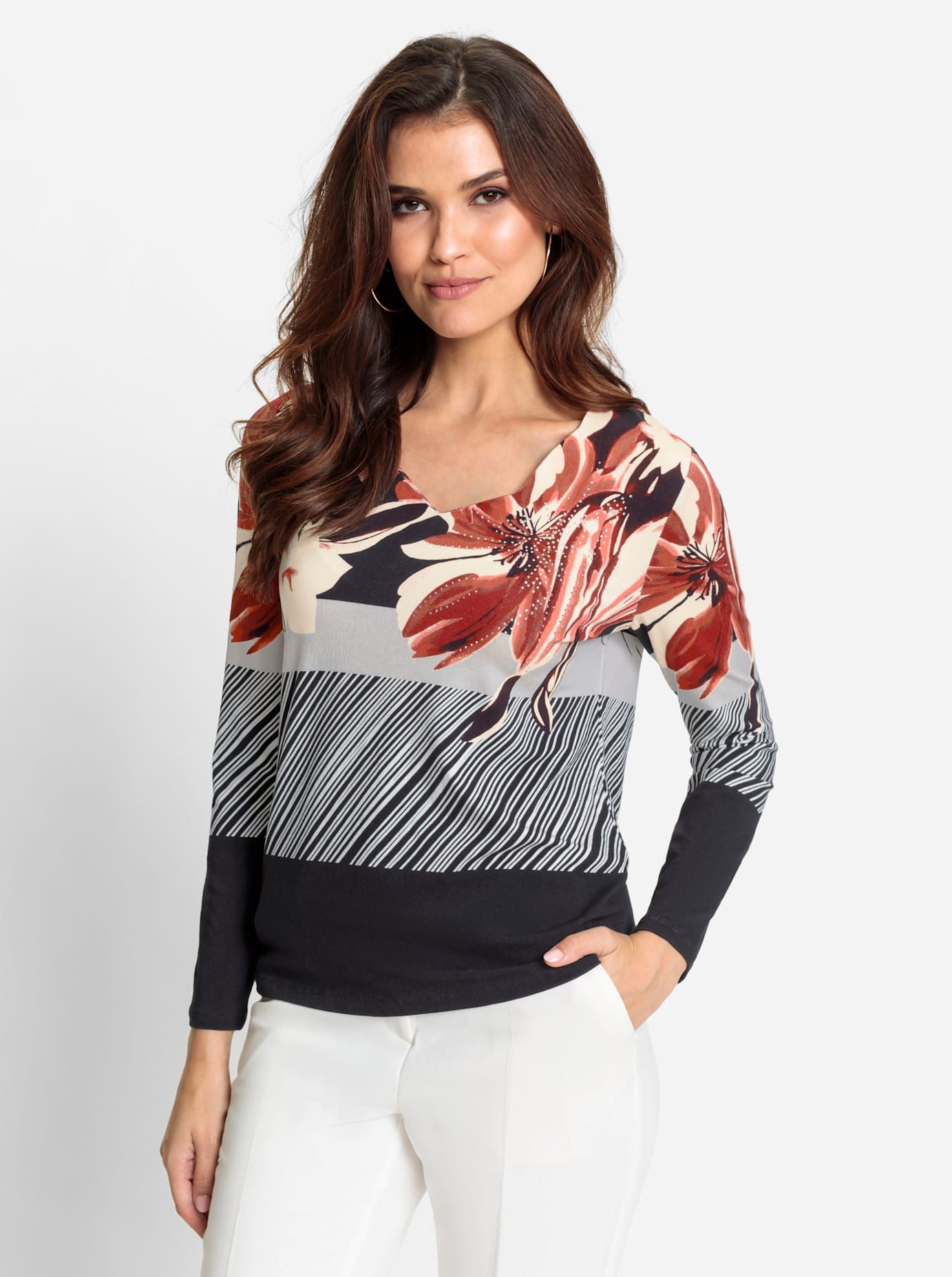 Lady Shirt met lange mouwen Shirt (1-delig)