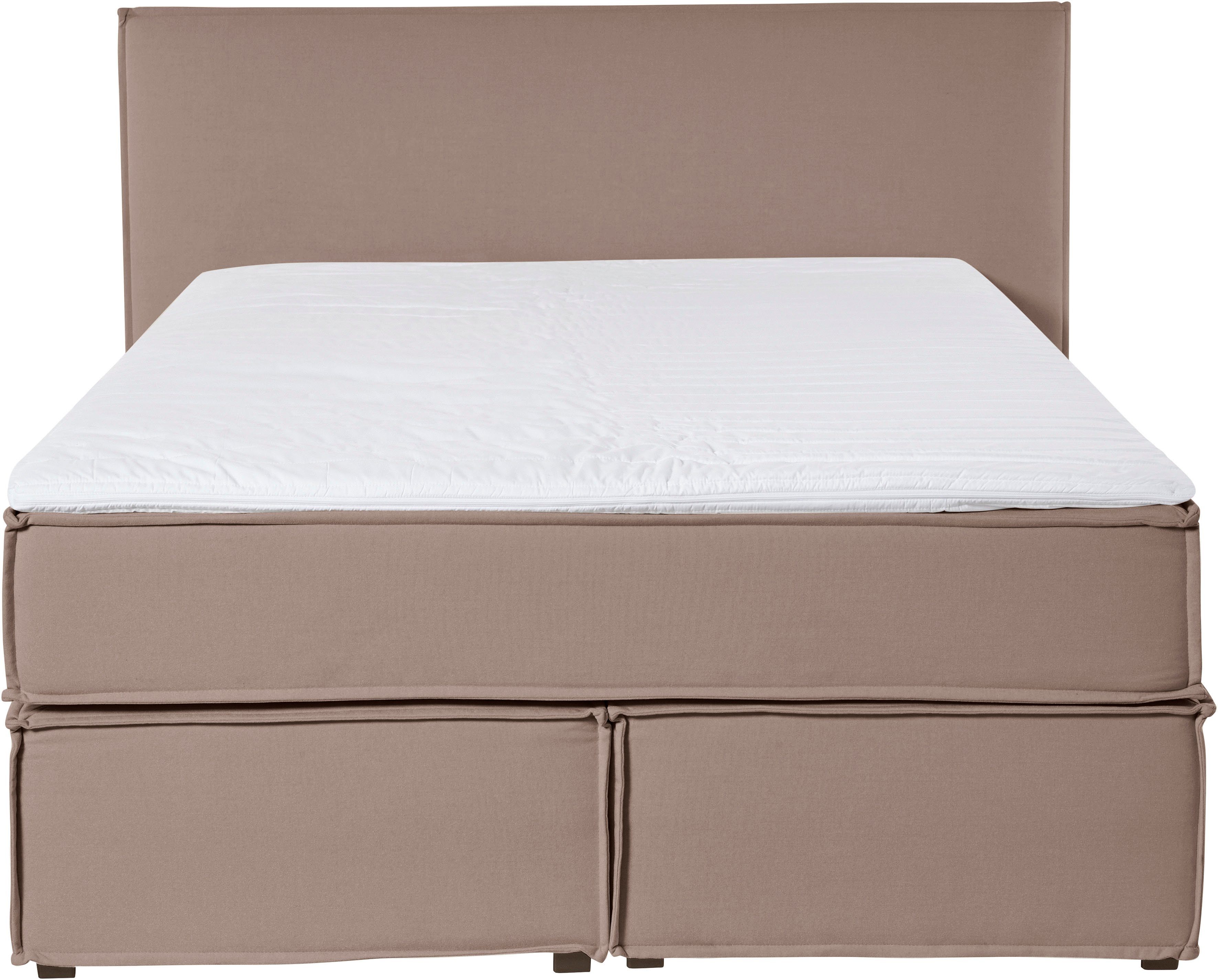LeGer Home by Lena Gercke Boxspring Yuma incl. topmatras, in 4 breedten, 3 matrassoorten en elk 2 hardheden