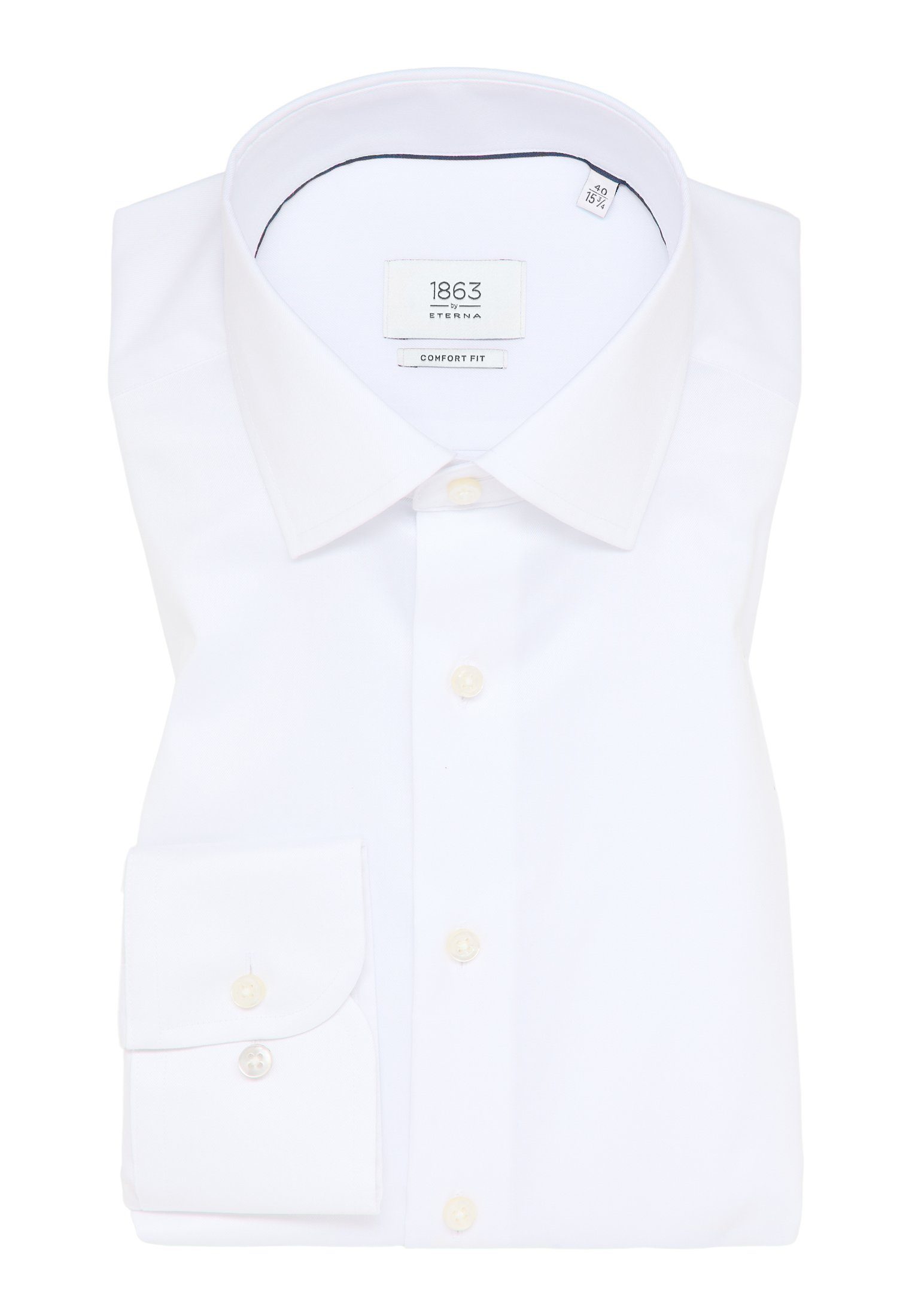 Eterna Overhemd met lange mouwen Comfort fit NON IRON (strijkvrij)