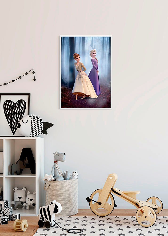 Komar Wanddecoratie Frozen Wood walk Wanddecoratie voor de kinderkamer - zonder lijst (1 stuk)