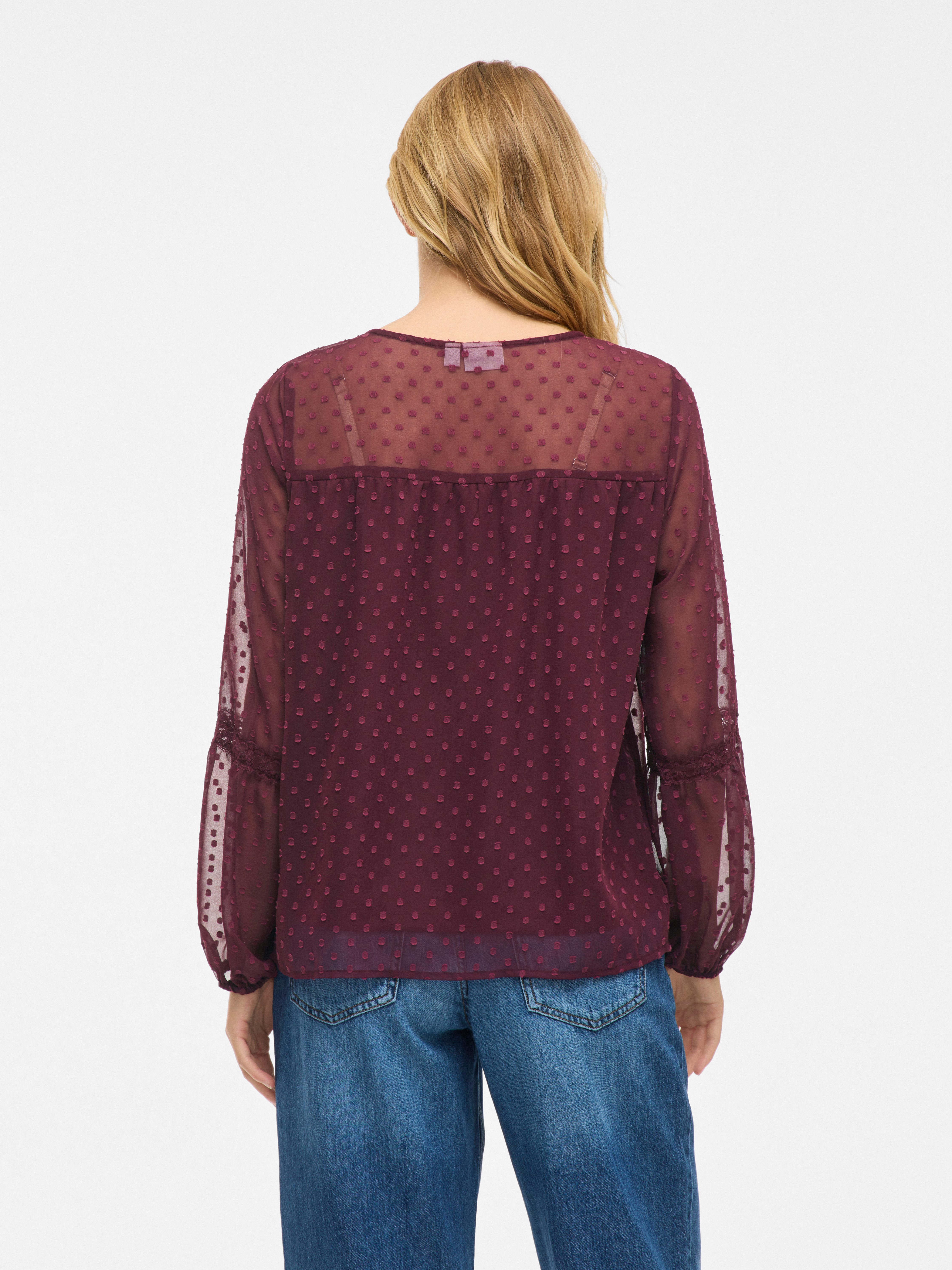Vila Shirt VIEDEE L/S TOP - NOOS