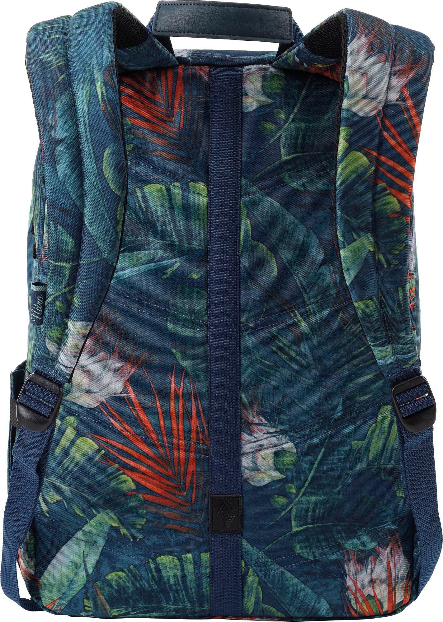 NITRO Vrijetijdsrugzak Urban Plus Daypack, streetpack in retro-stijl, alledaagse rugzak, schoolrugzak