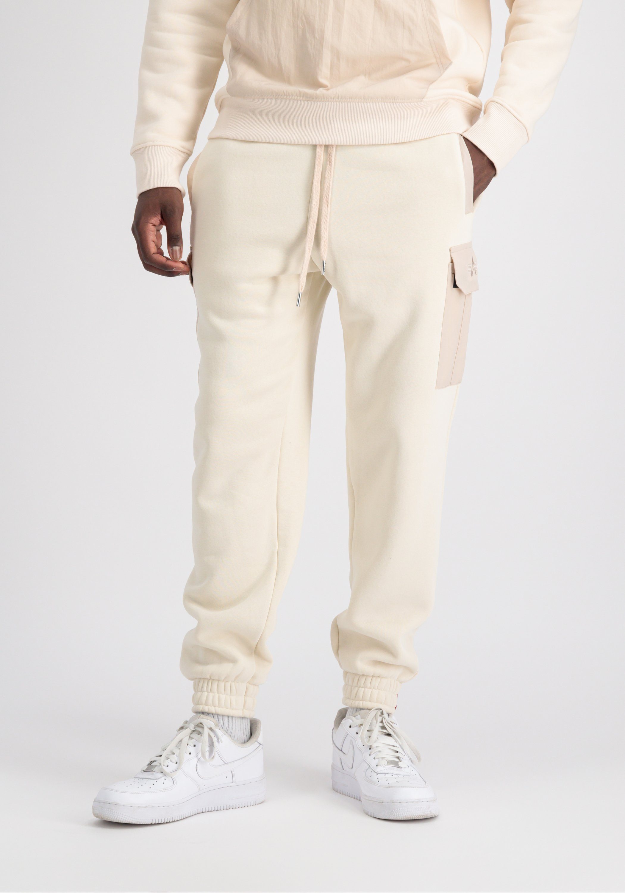 Alpha Industries Joggingbroek Alpha Industries Men - Jogger Sweat Nylon Cargo Jogger heren broeken maat XL wit