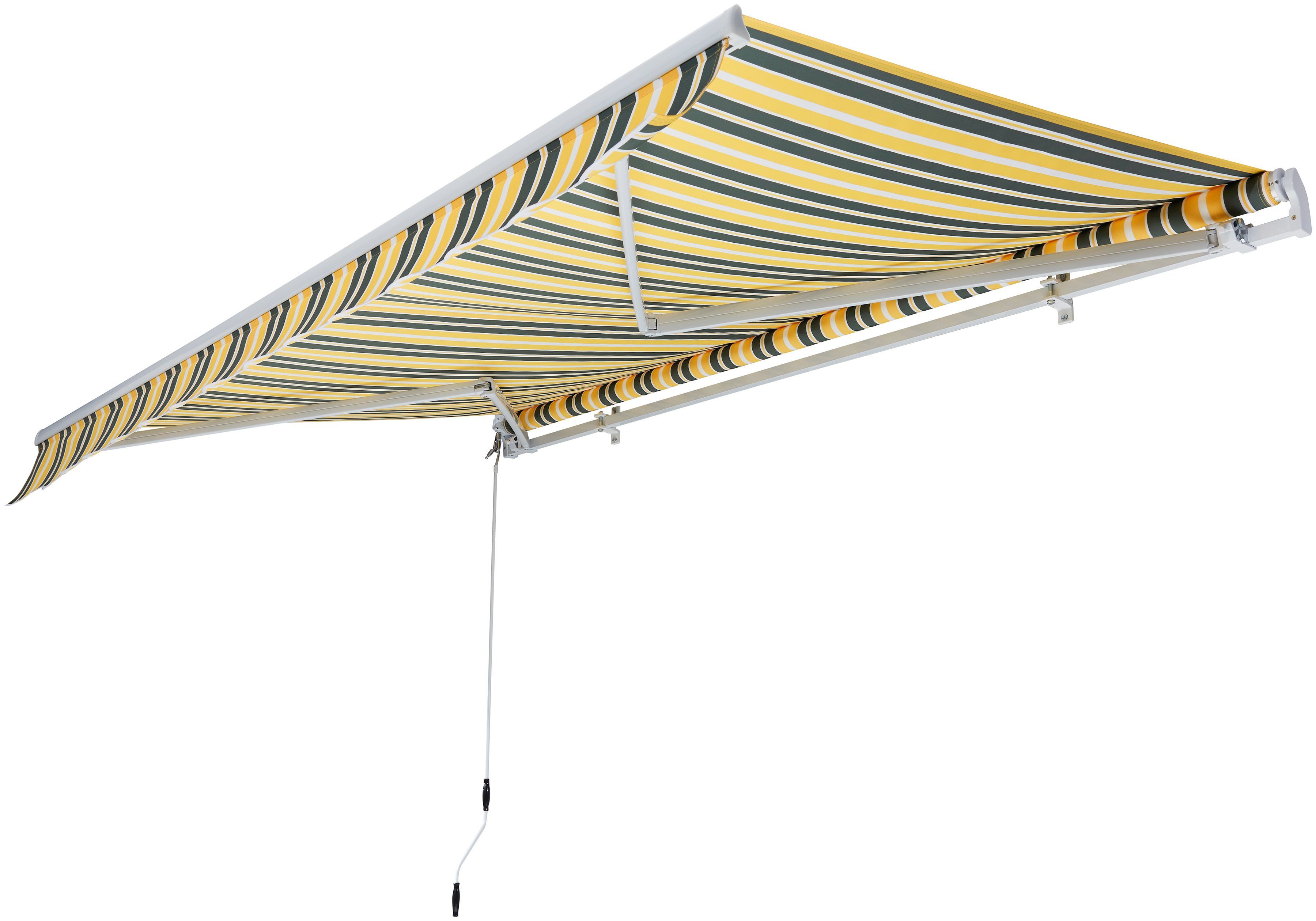 KONIFERA Zonnescherm met knikarm Breedte/uitval: 250 x 200 cm, hellingshoek verstelbaar