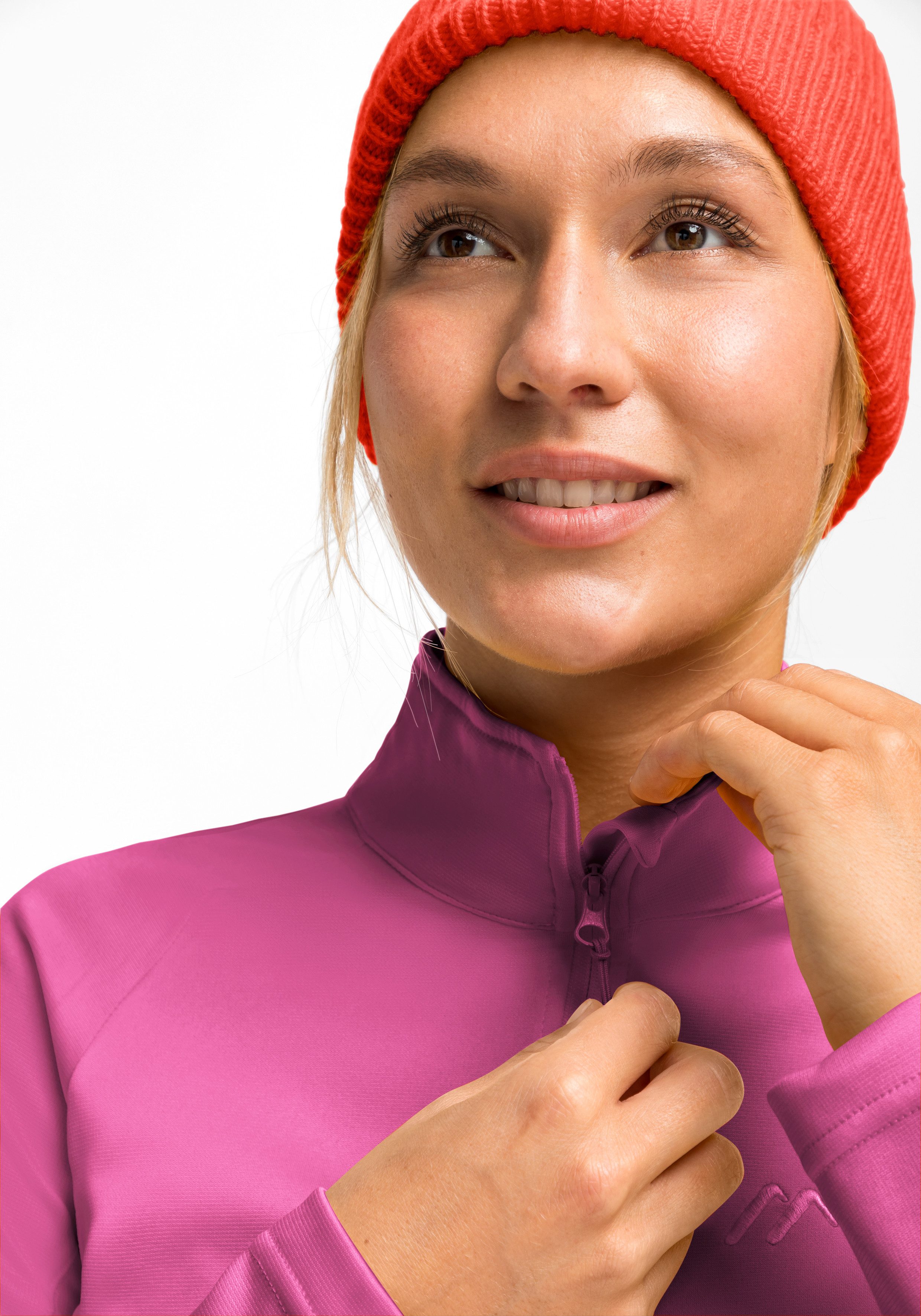 Maier Sports Fleecetrui EVA Dames fleece functionele midlayer half-zip regular fit