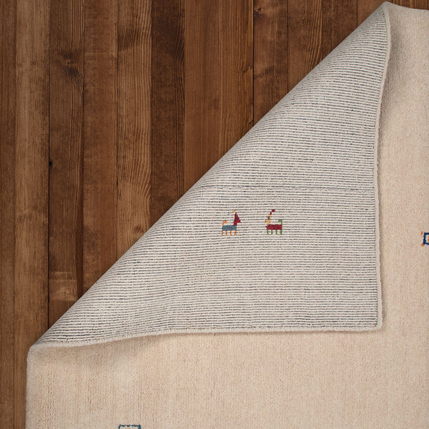 Paco Home Wollen kleed Gabbeh 312 Korte pool, met de hand geweven, zuivere wol, gabbeh-stijl, woonkamer