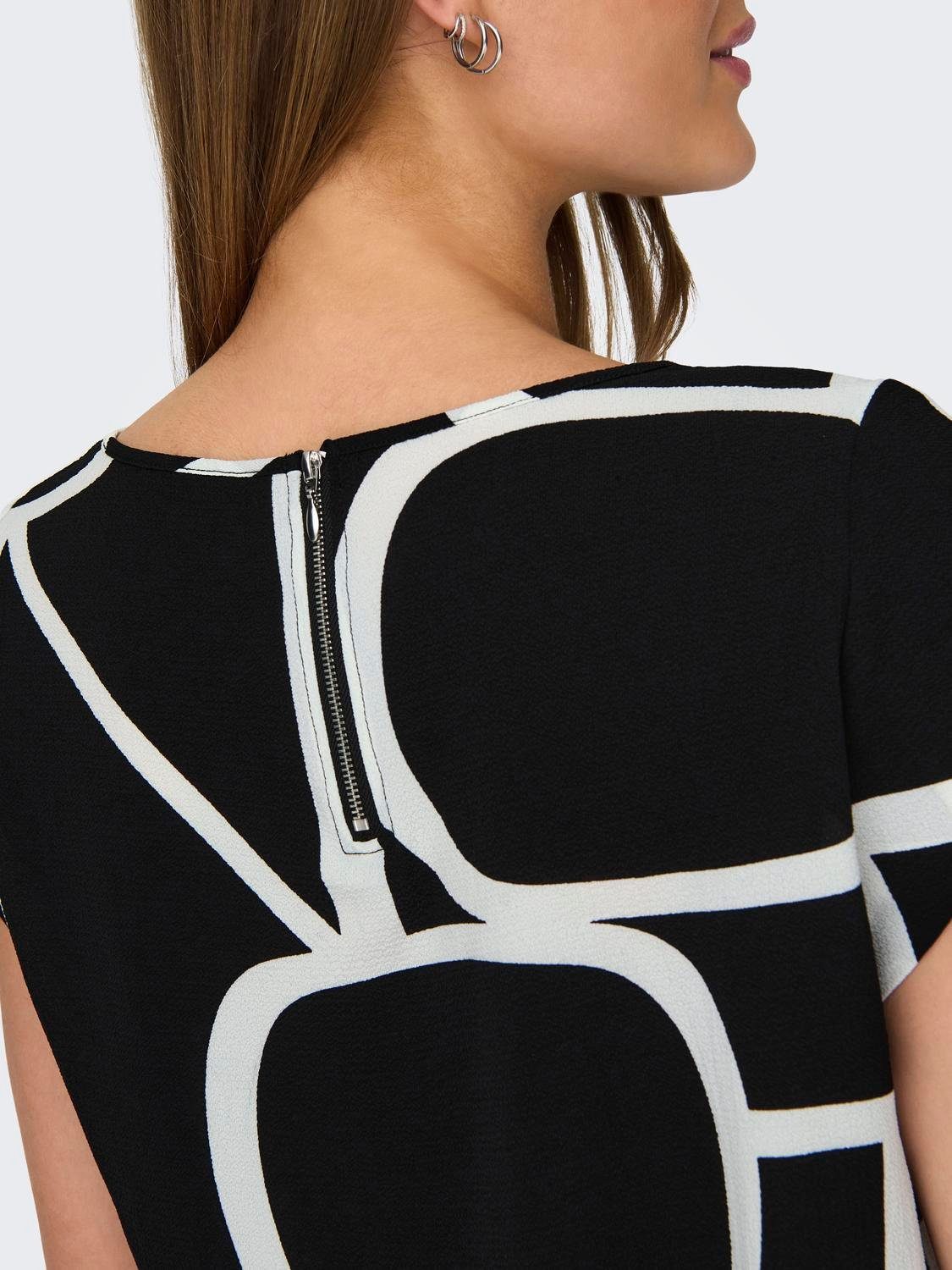 Only Shirtblouse ONLVIC S/S AOP TOP NOOS PTM