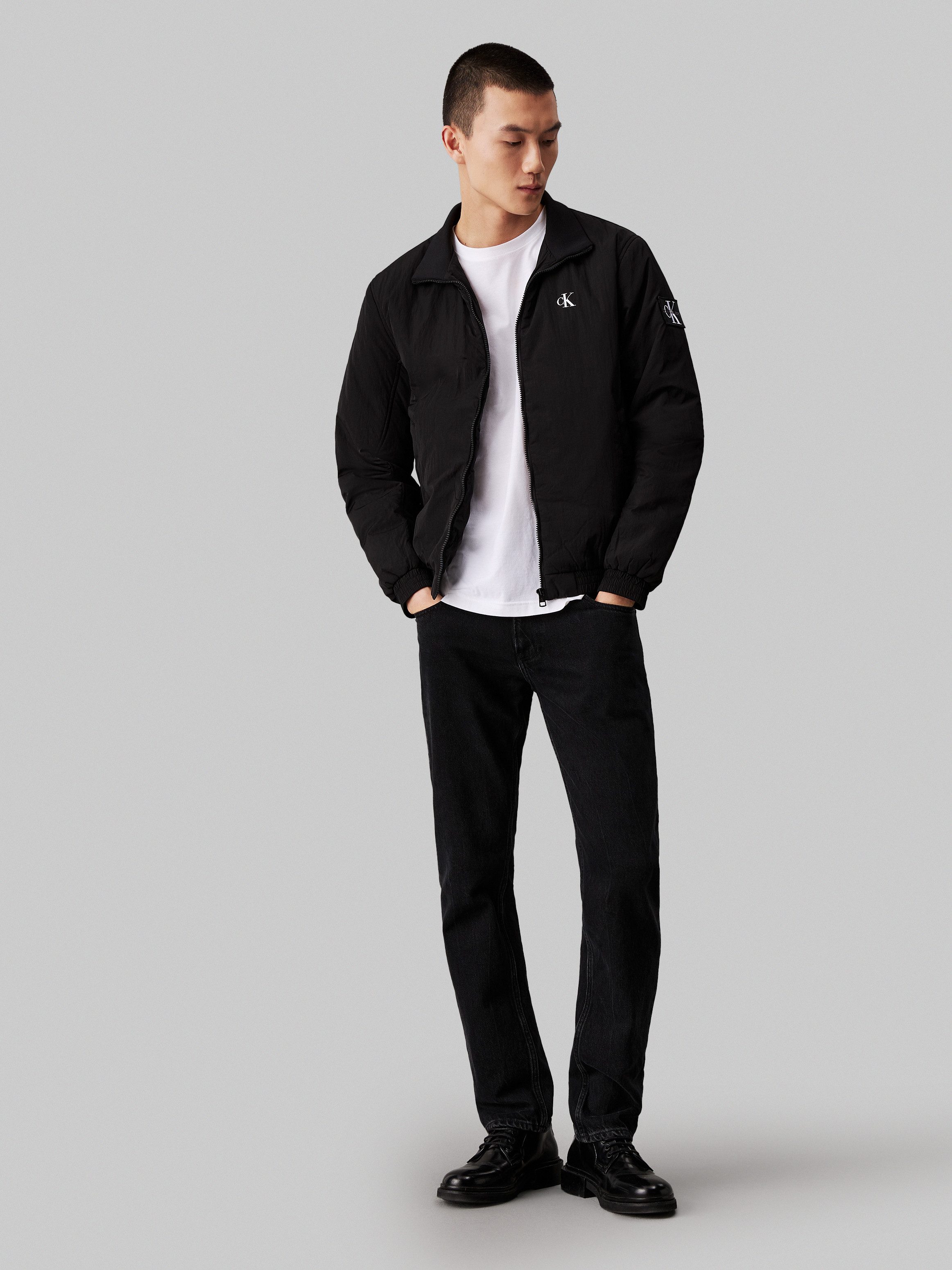 Calvin Klein Blouson PADDED HARRINGTON met gestempeld logo