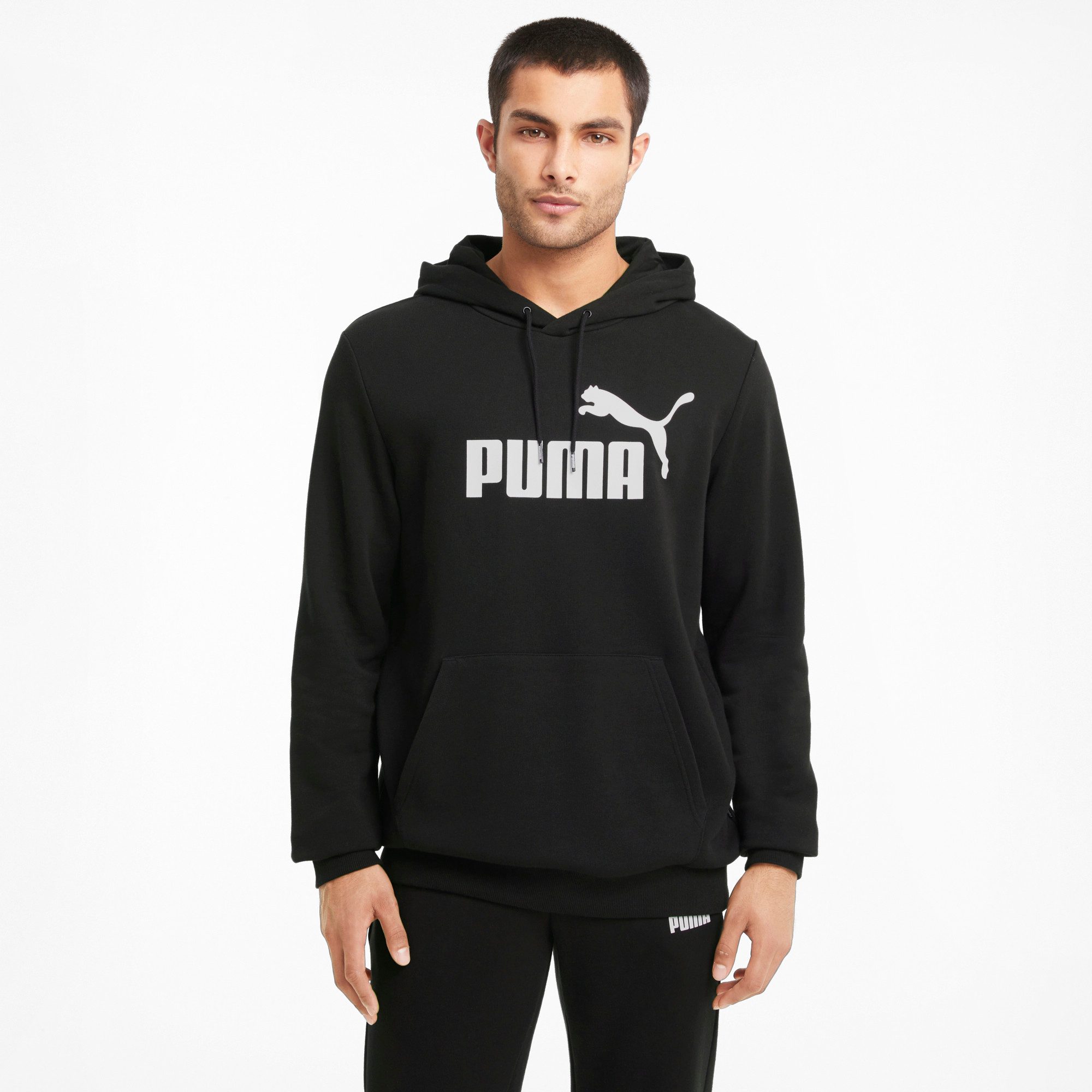 PUMA Hoodie ESS Big Logo Hoodie TR heren hoodies maat S zwart