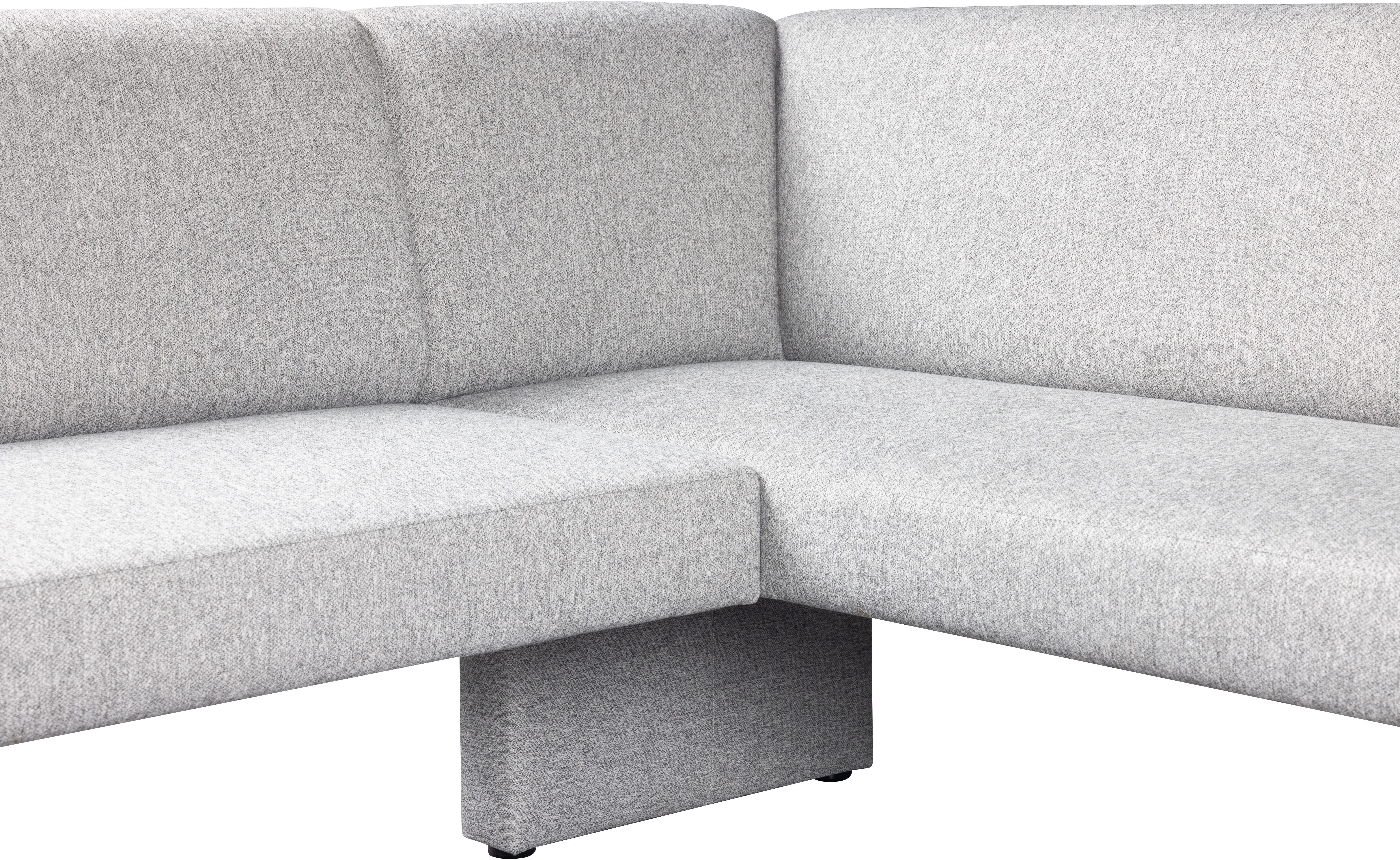 Home affaire Eethoek Aretha eetkamerset, zitgroep, hoekbank, keukenbank Eetkamer zitgroep, tafel, stoelen en bank gestoffeerd, Nosag-vering (4-delig)
