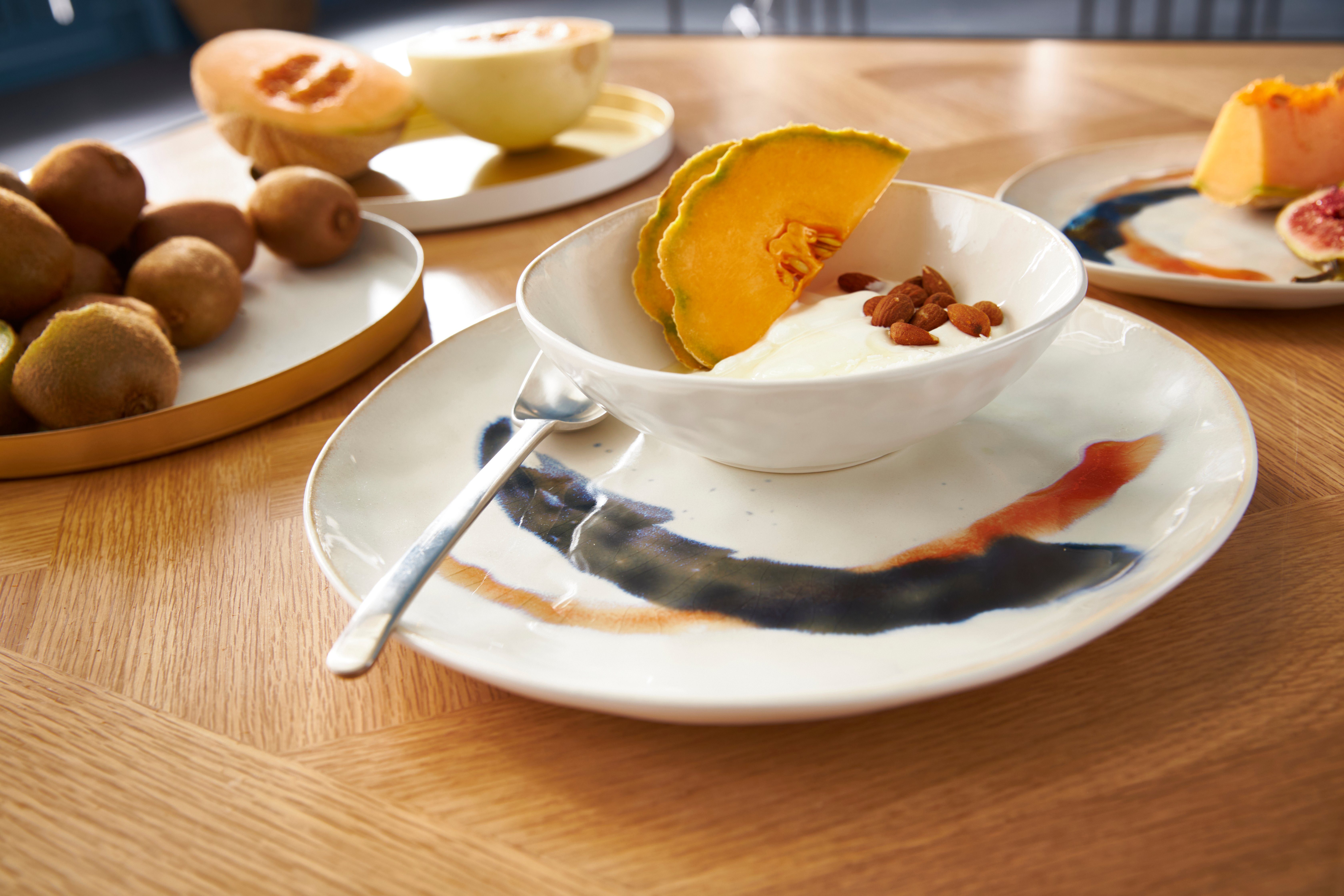 Creativ home Sierbord Serveerschaal, Ø 25 cm, bord voor de feesttafel (set, 2 stuks)