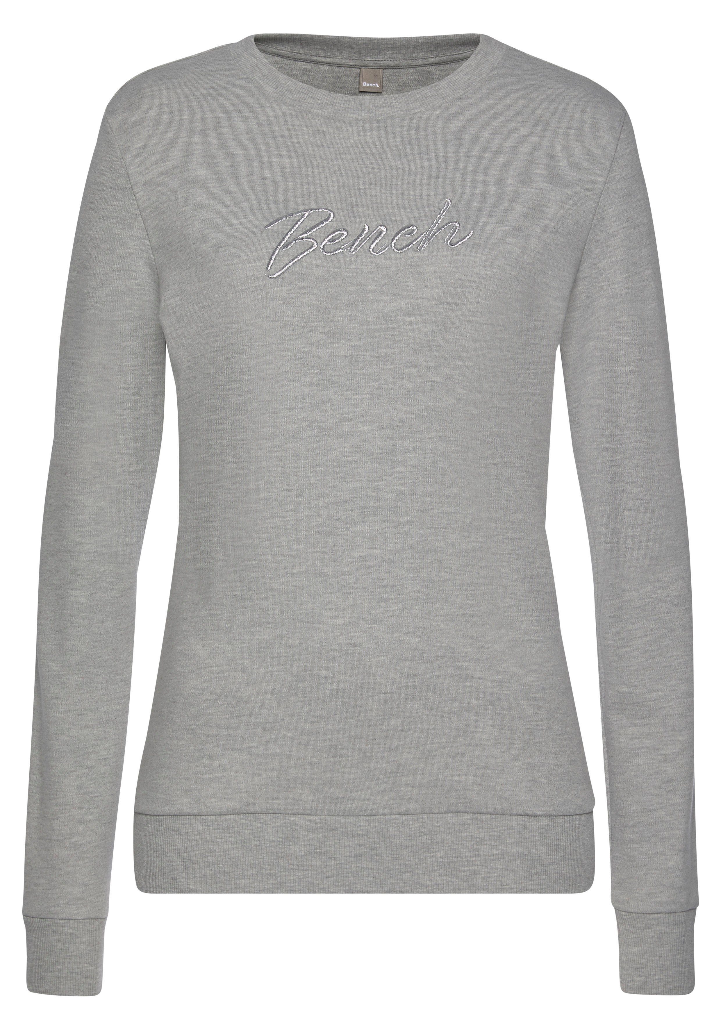 Bench. Loungewear Sweatshirt Loungeshirt met geborduurd logo, loungewear