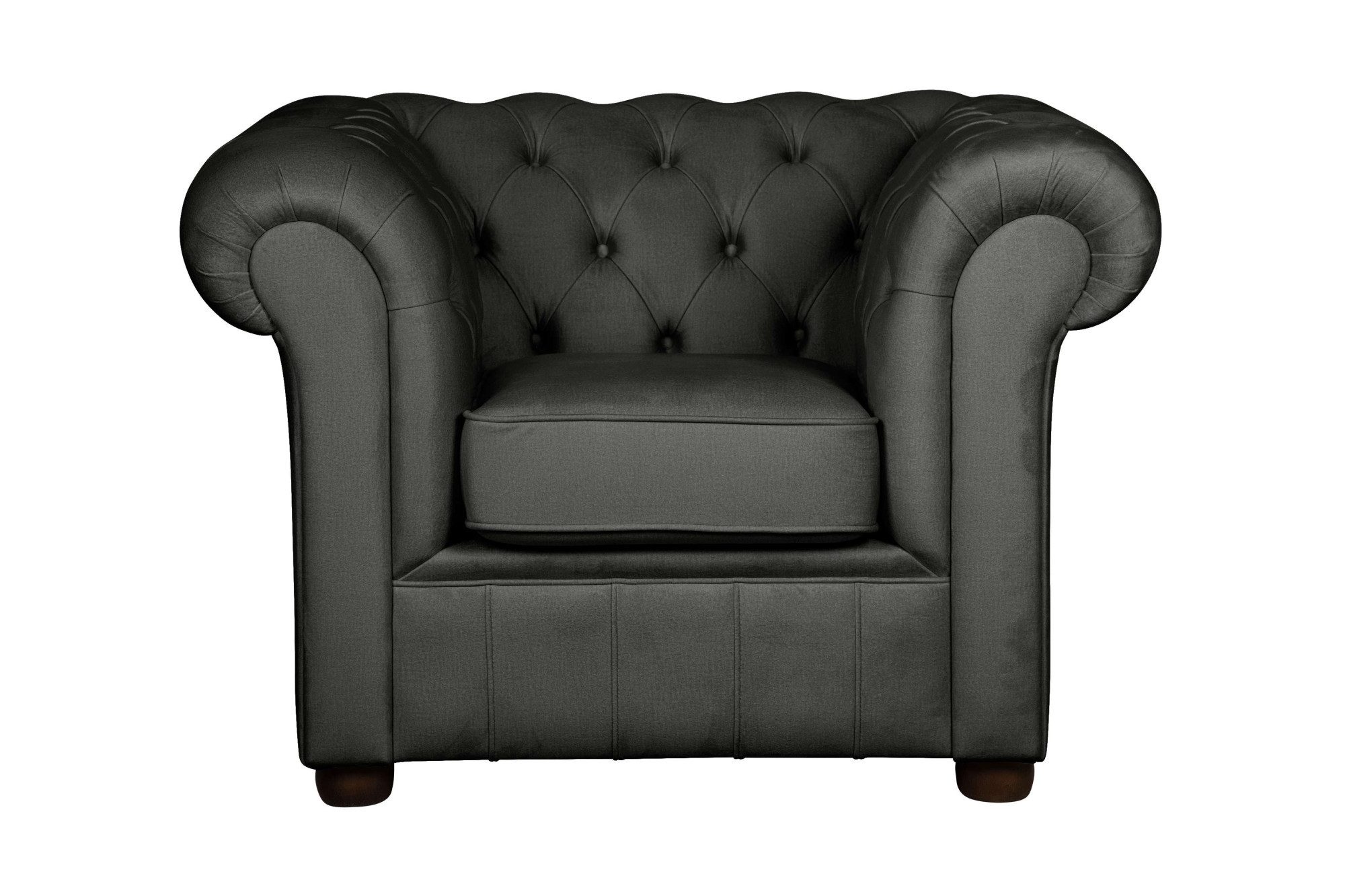 Home affaire Fauteuil CHARENTE, Chesterfield, golfsysteem, afmetingen B/D/H: 105/89/74 cm