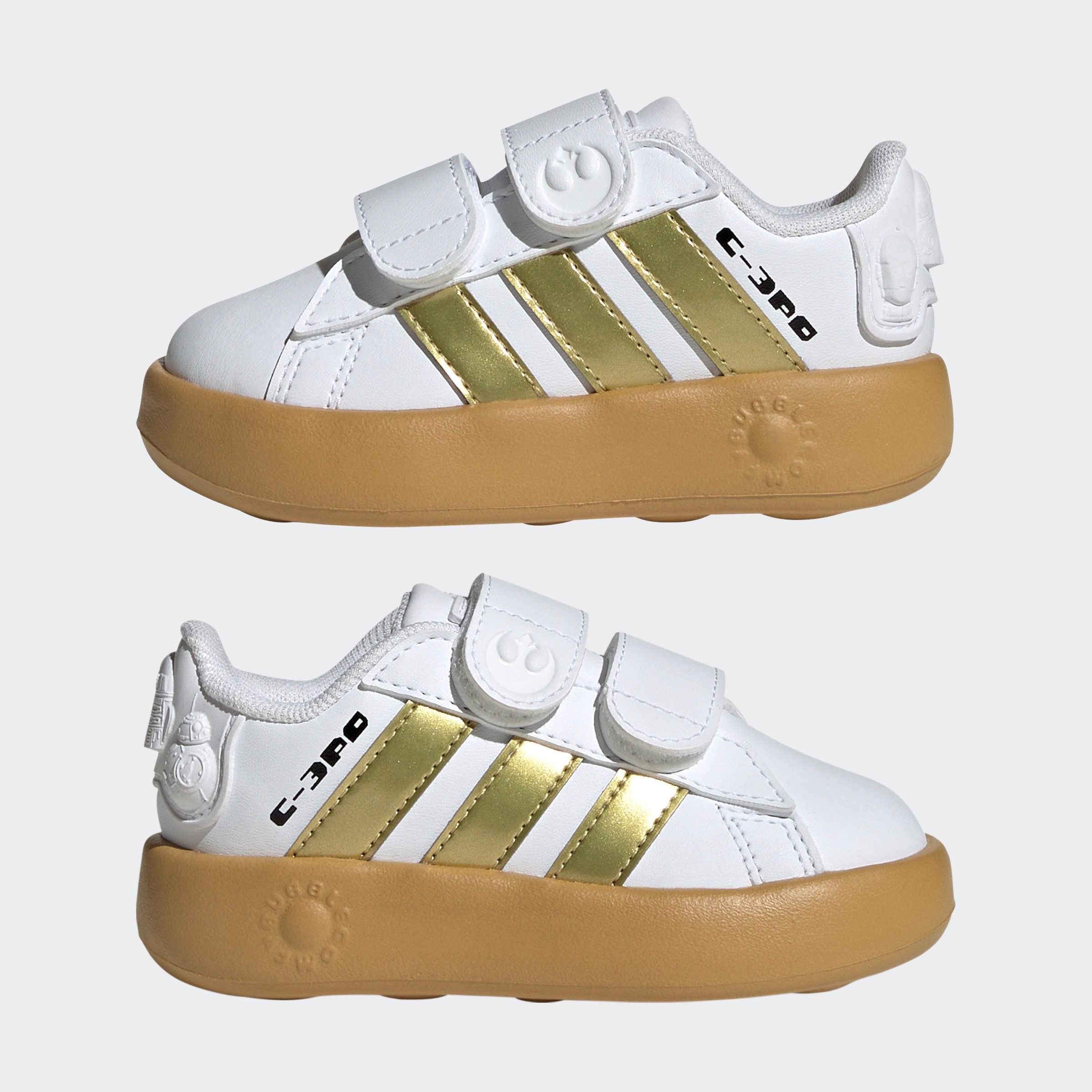 adidas Sportswear Klittenbandschoenen ADIDAS X STAR WARS GRAND COURT 2.0 KIDS Design geïnspireerd op de adidas Superstar, voor kinderen