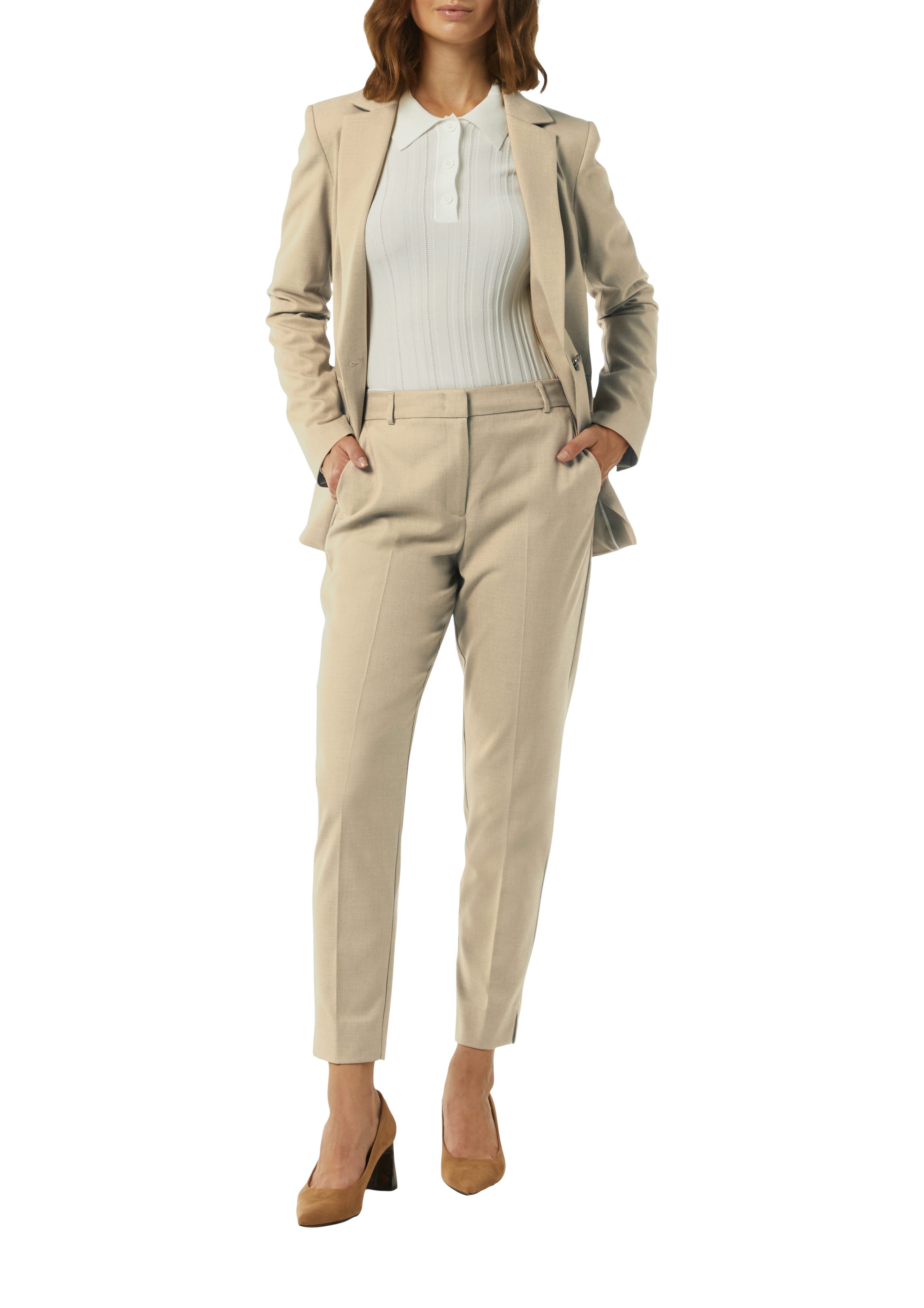 Comma Lange blazer met v-hals