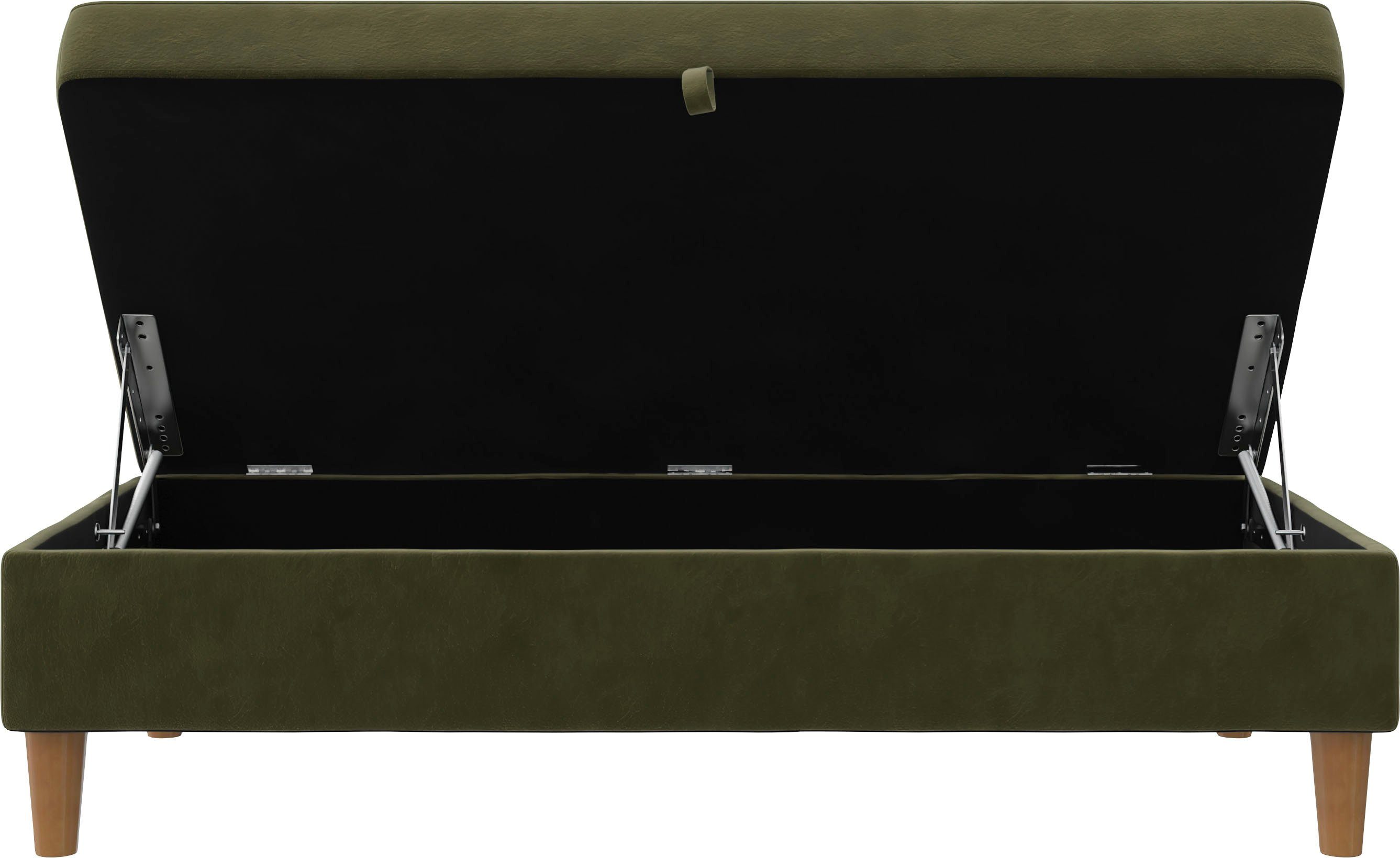 Dorel Home Hocker met bergruimte Lilly met bergruimte, vrij in ruimte plaatsbaar, zithoogte 43 cm (1 stuk)
