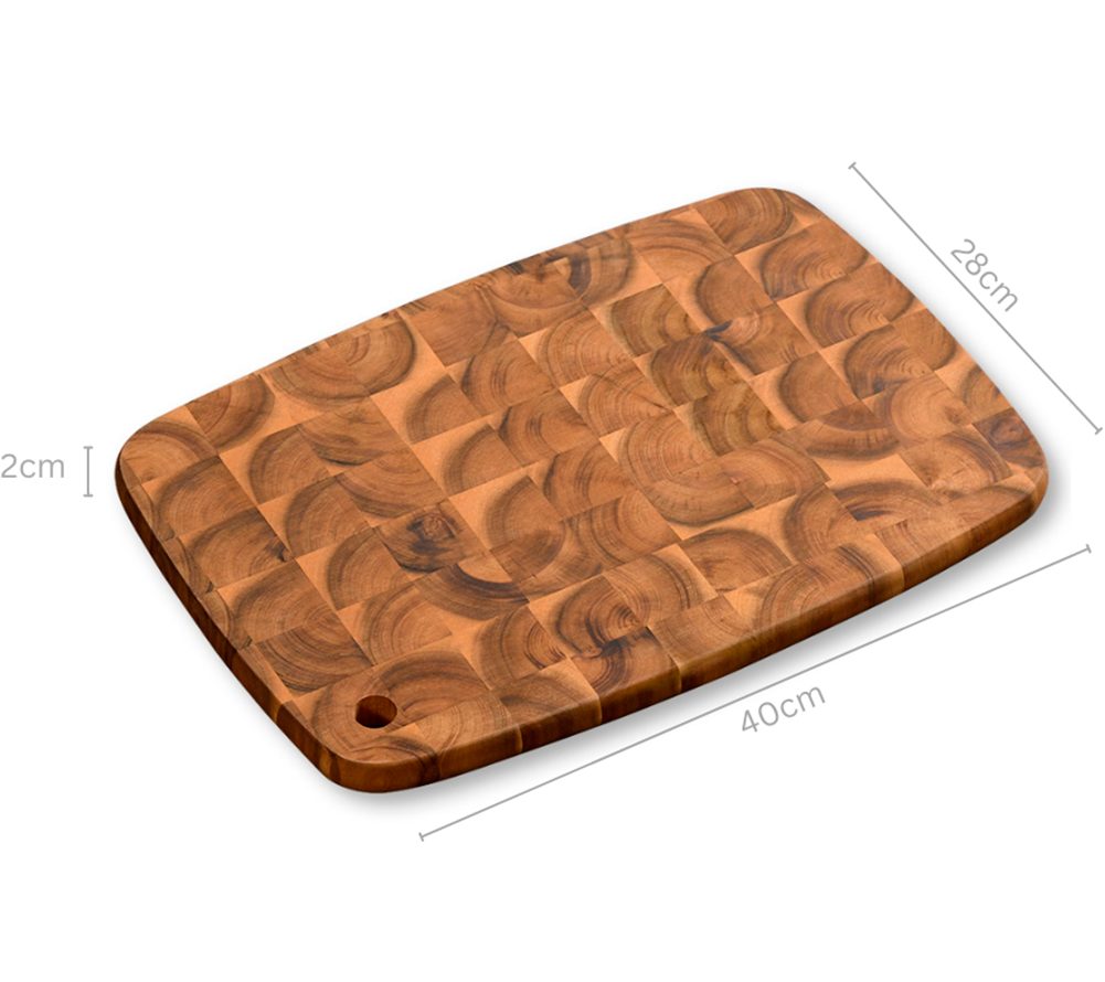 KESPER for kitchen & home Snijplank acacia, kopshout (1 stuk)