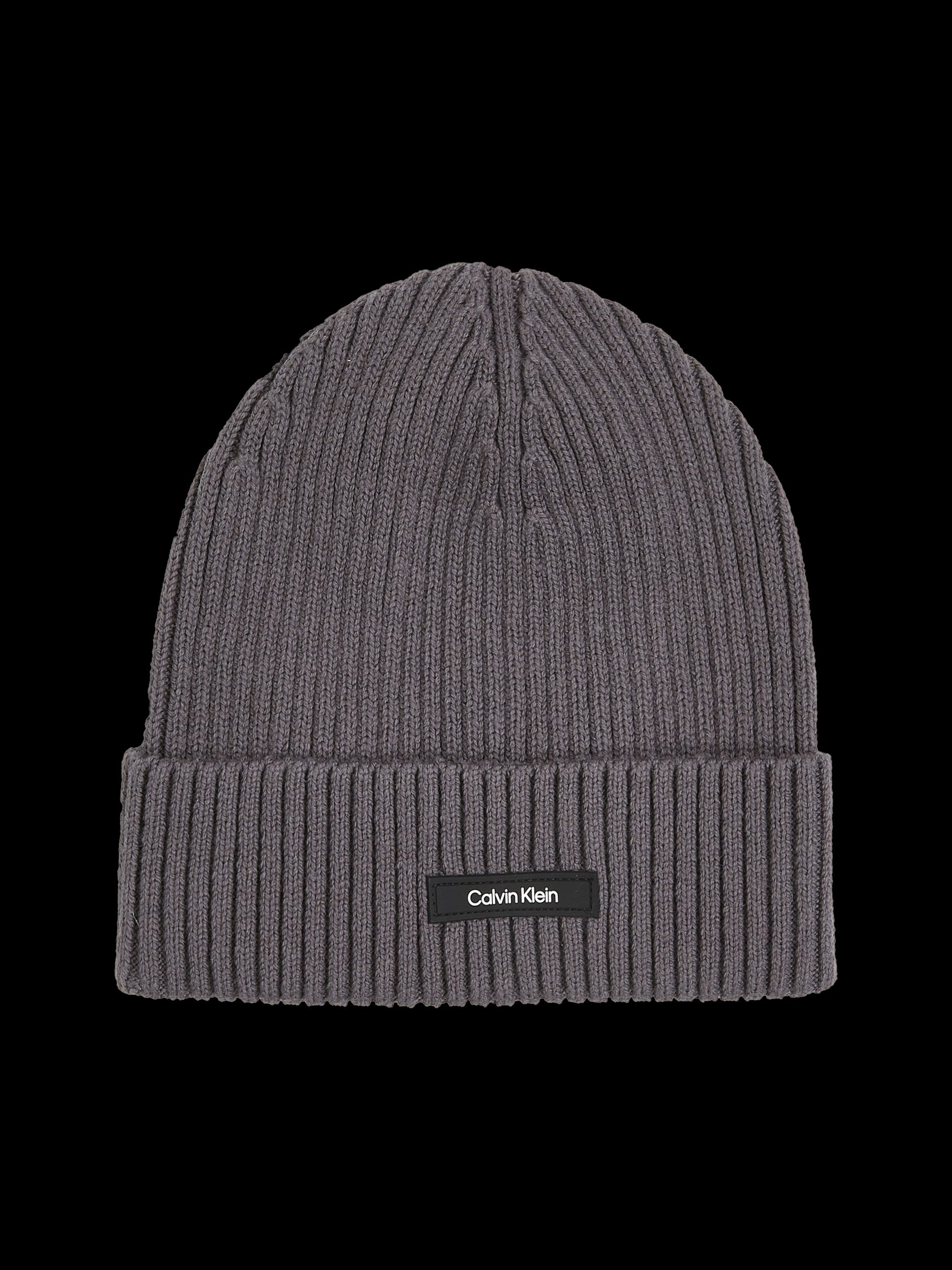 Calvin Klein Beanie CLASSIC COTTON RIB BEANIE