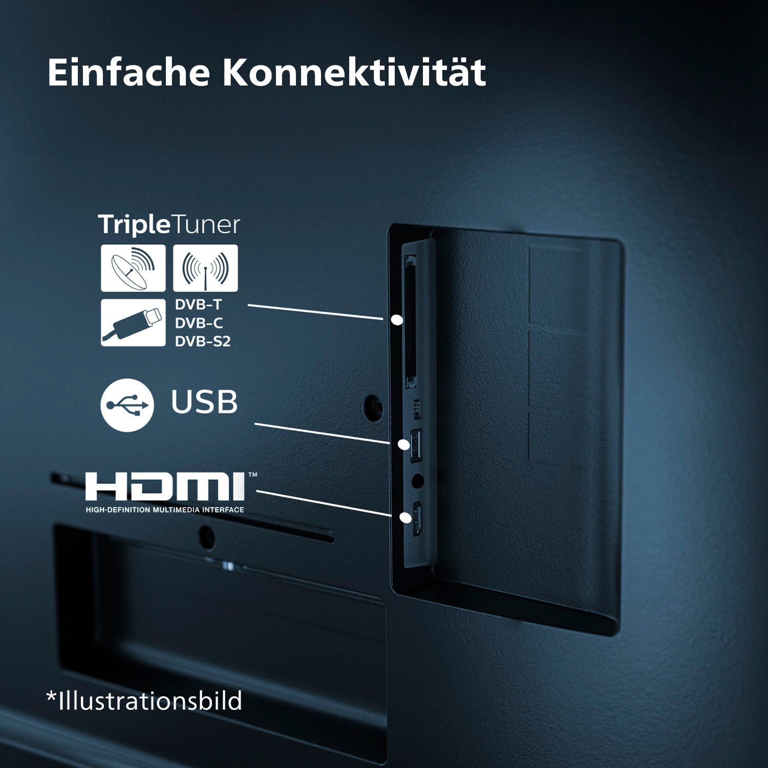 Philips Led-TV 55PUS7609/12, 139 cm / 55", 4K Ultra HD, Smart TV