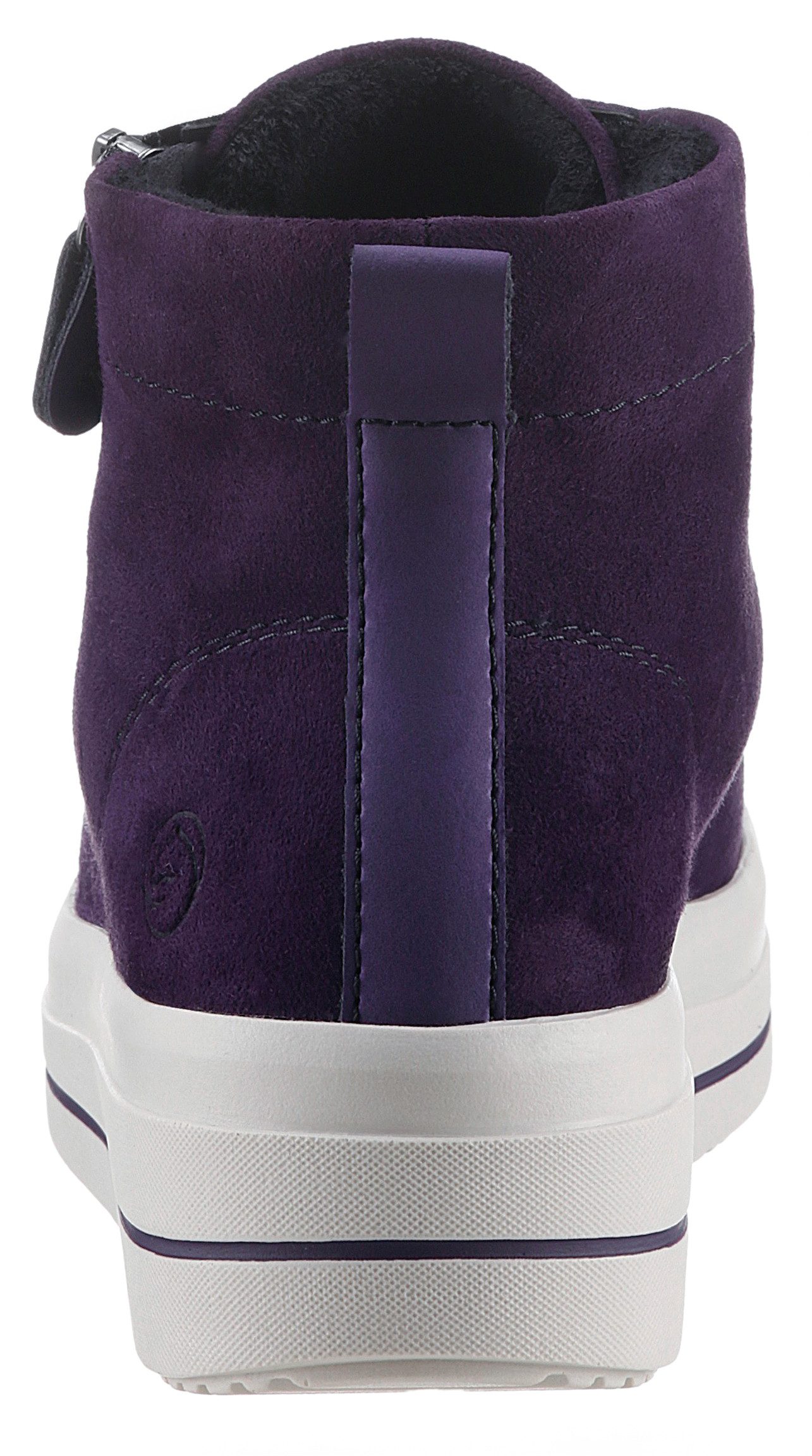 Remonte Plateausneakers Elisabeth Hurley-Collection vrijetijdsschoen, high-top sneaker, veterschoen, zijrits