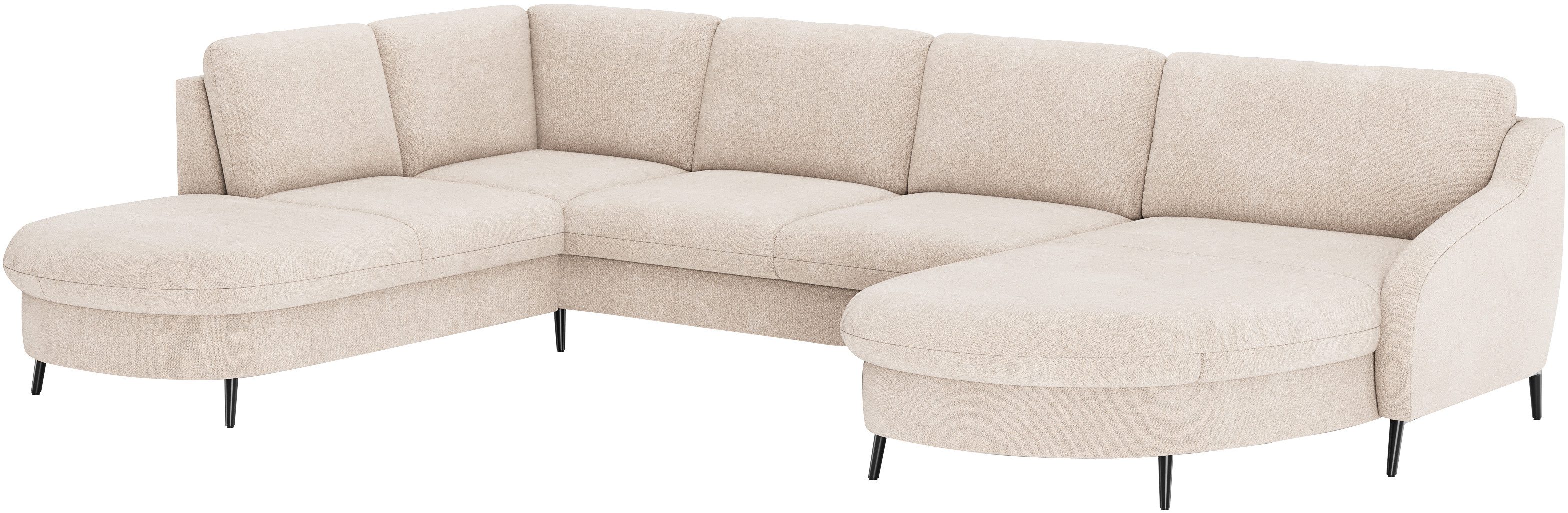 sit&more Zithoek Soul U-model optioneel met bed en bedlade