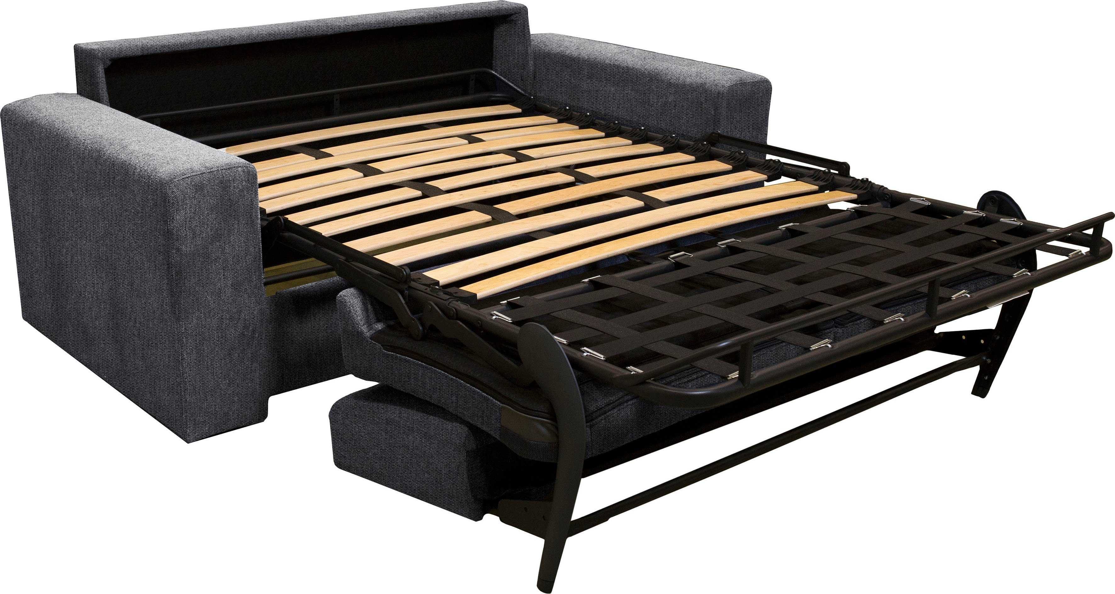 Home affaire 2-zitsbank Roma matras hoogte 14 cm Bedfunctie, met vering, Afmeting liggend ca. 123x198 cm