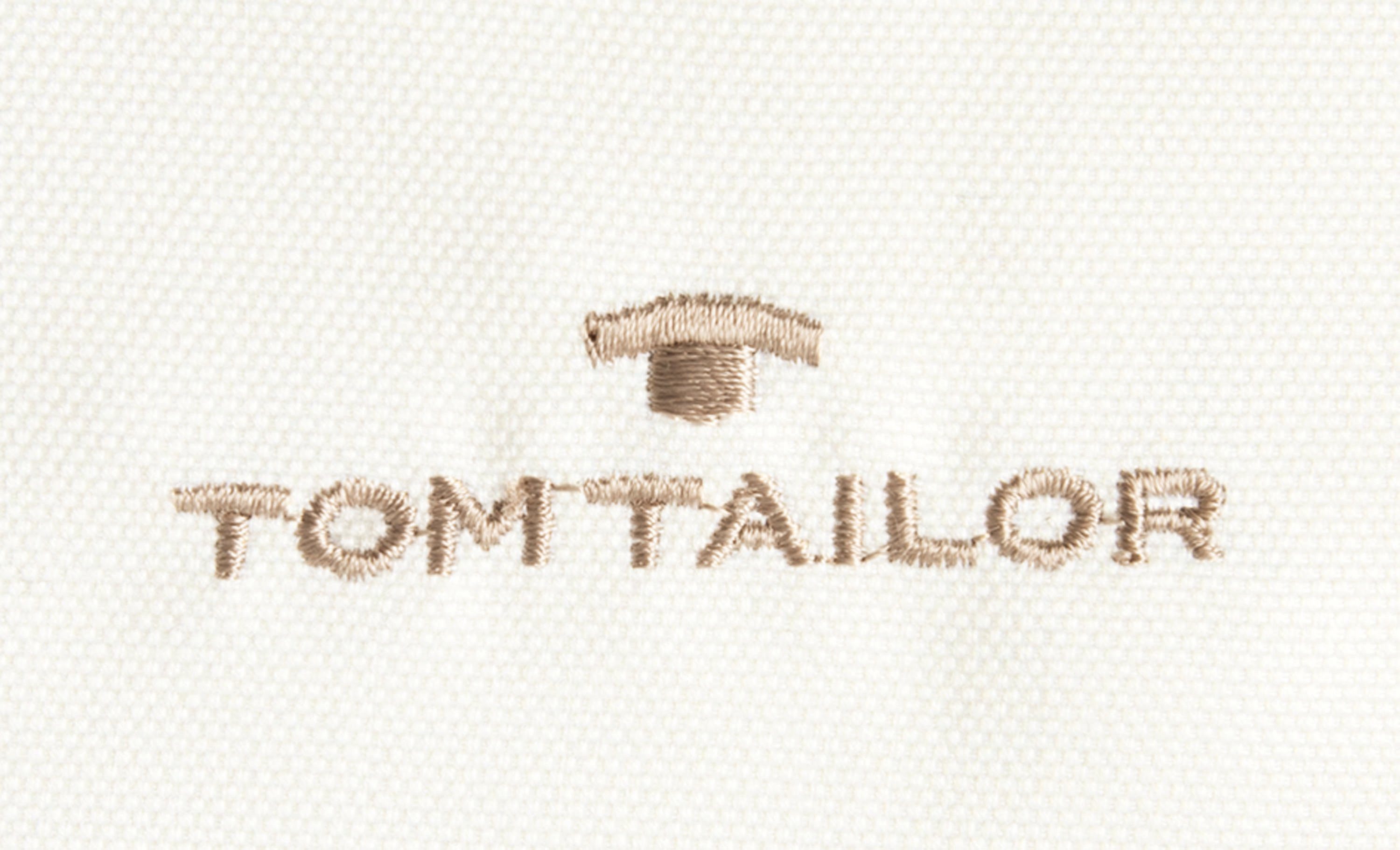 TOM TAILOR HOME Sierkussen Dove Signature met paspel, kussenovertrek zonder vulling(1 stuk)