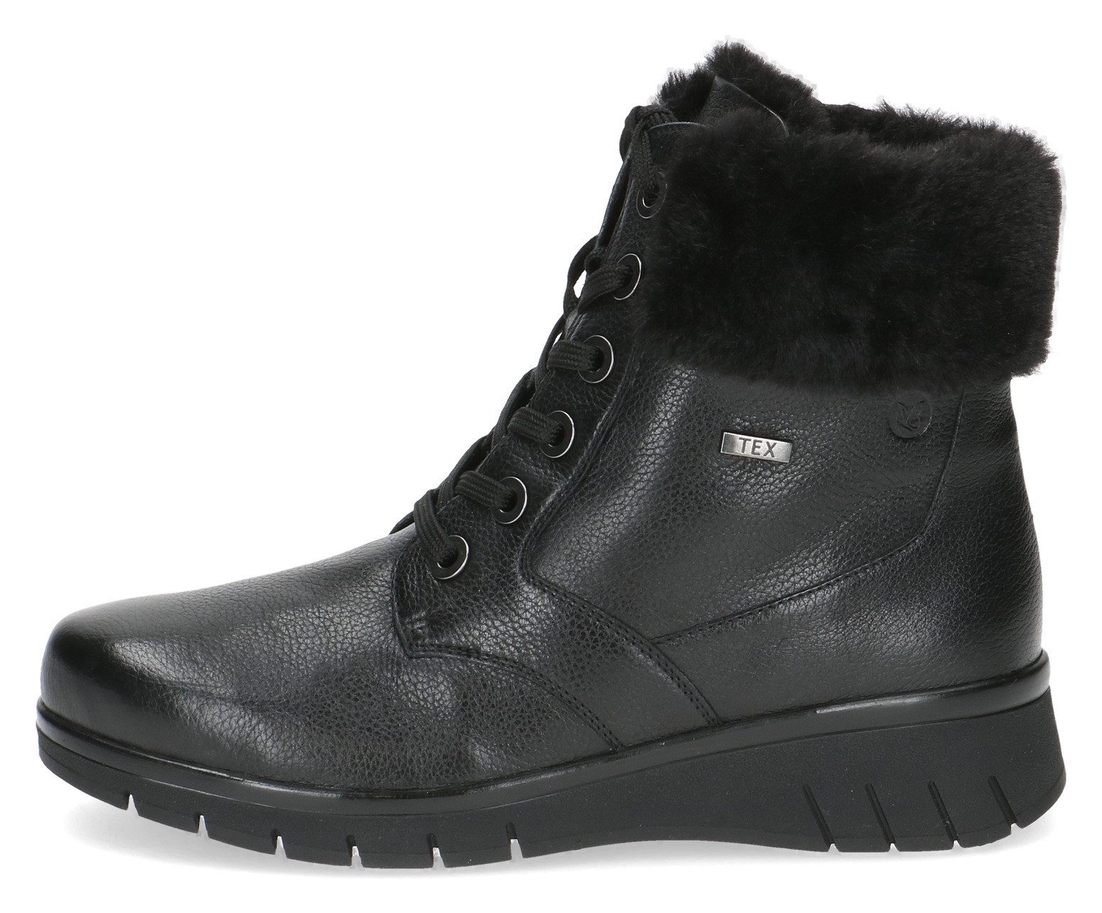 Caprice Winterlaarzen , sleehak, veterschoenen, veterschoen enkellaars in breedte h (zeer breed)
