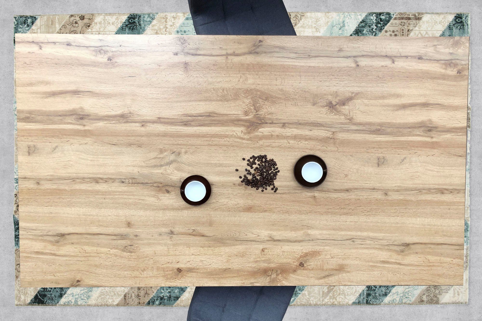 Home affaire Eettafel Aage Wildeikendecor, breedte 160 cm