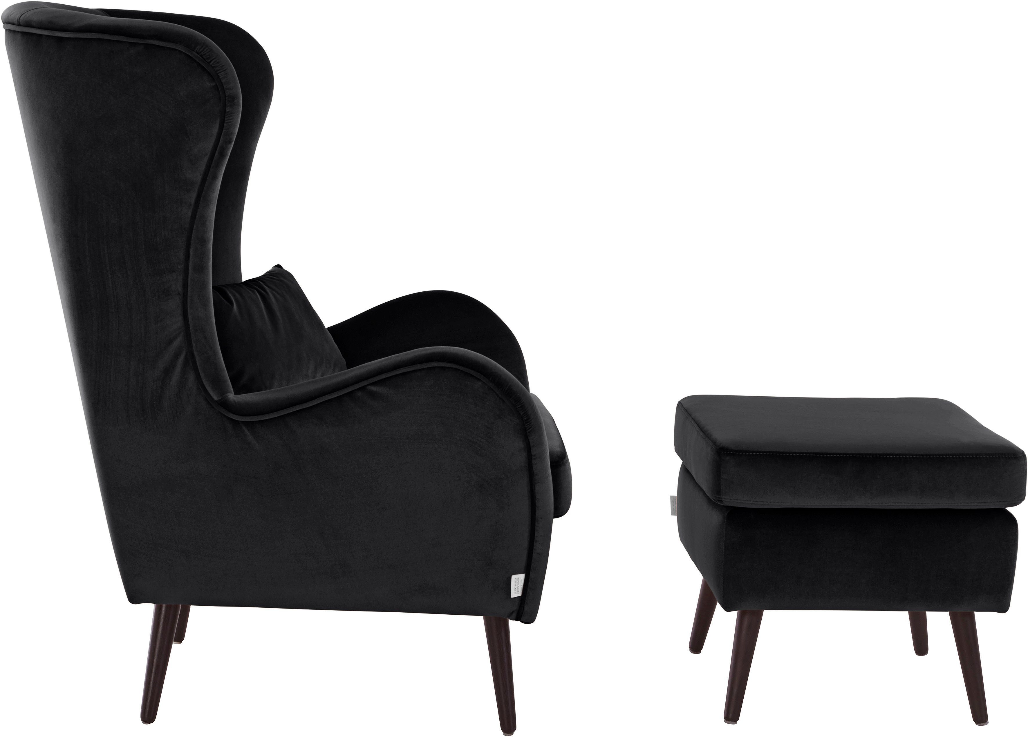 Guido Maria Kretschmer Home&Living Fauteuil Salla ook in imitatiebont en fijn corduroy, veel bekledingsopties, oorfauteuil (set)