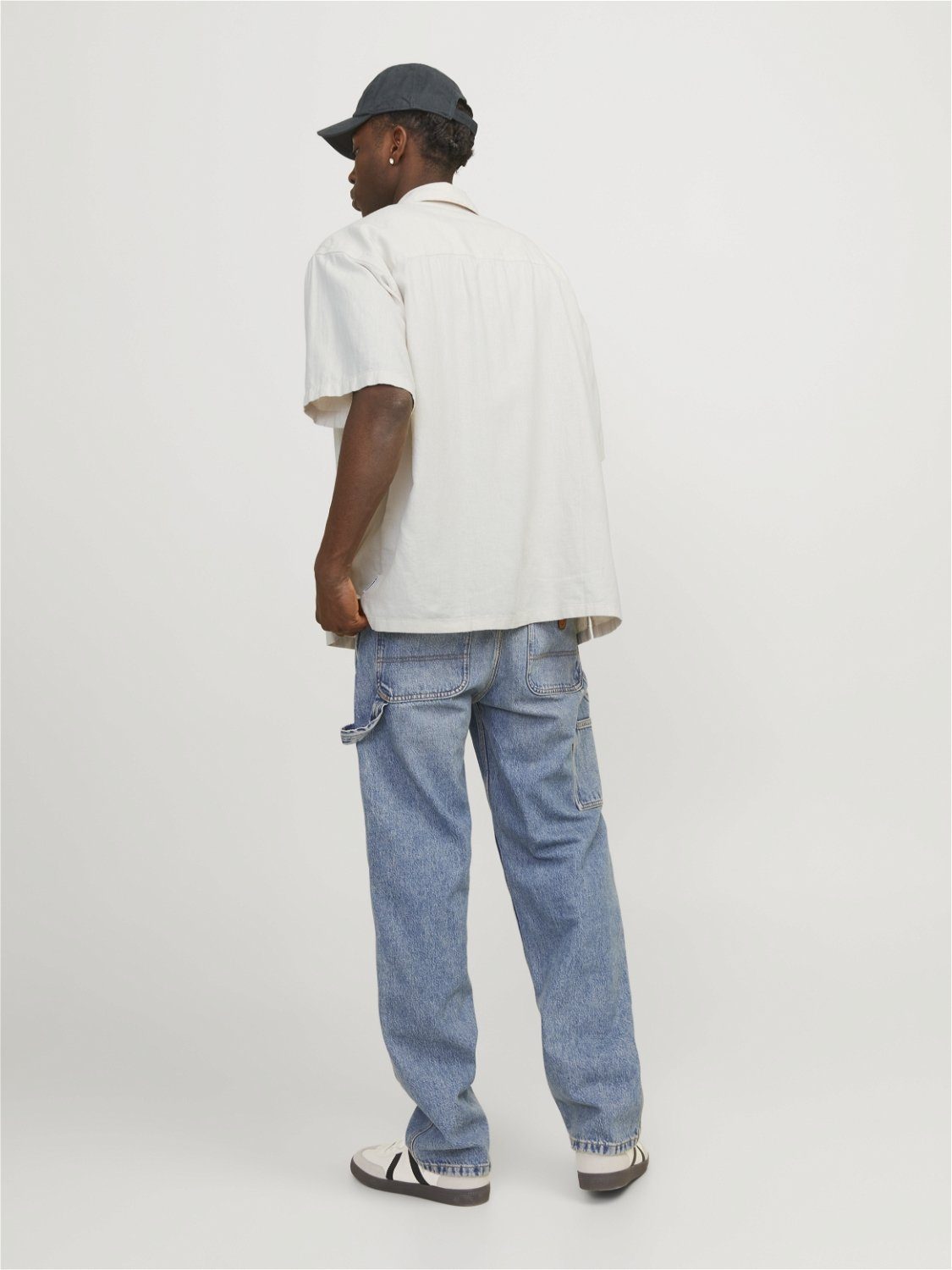 Jack & Jones Overhemd met korte mouwen JORFARO LINEN OVERSIZED SHIRT SS SN