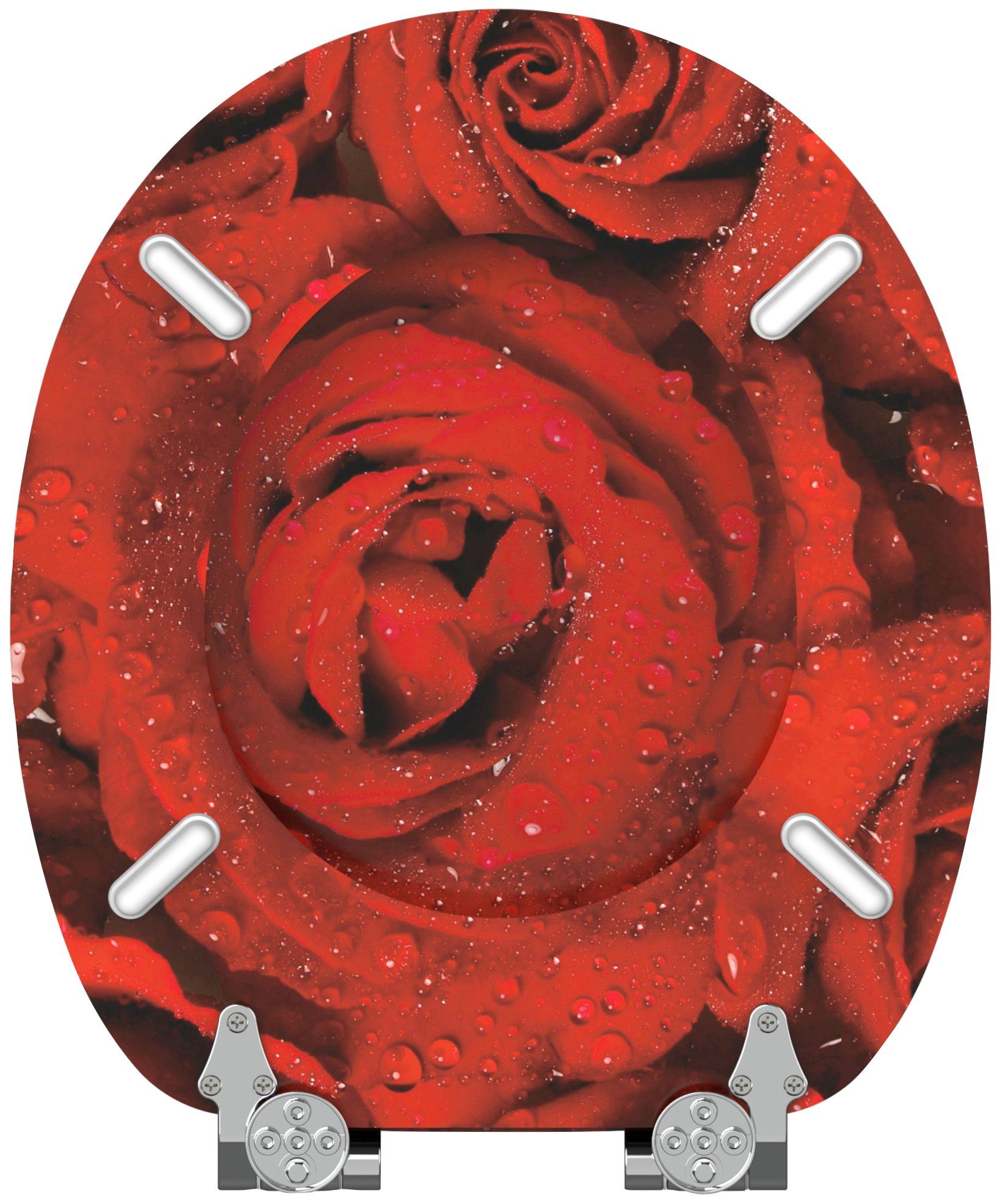 Sanilo Toiletzitting Rosen met soft-closemechanisme